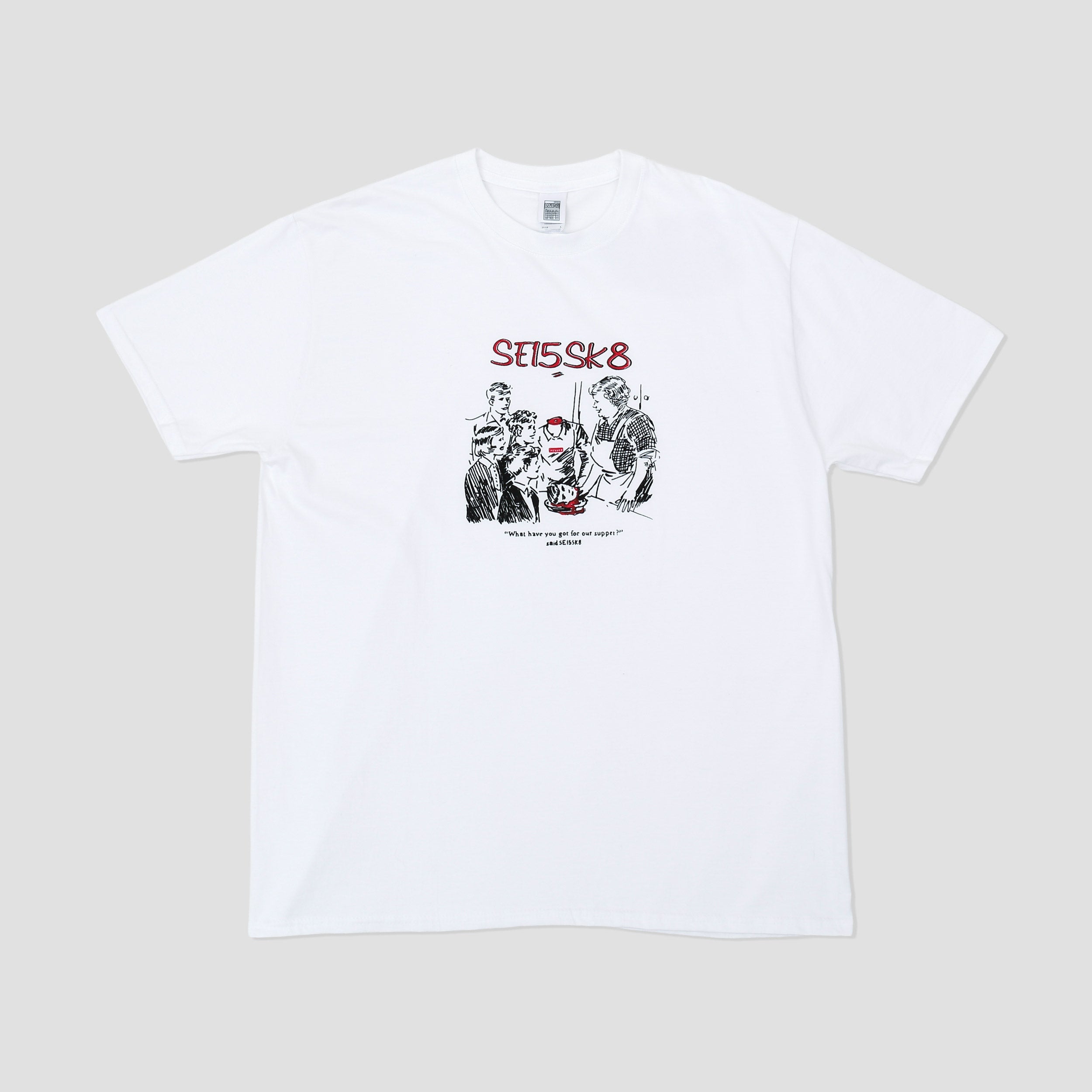 SE15SK8 Supper T-Shirt White