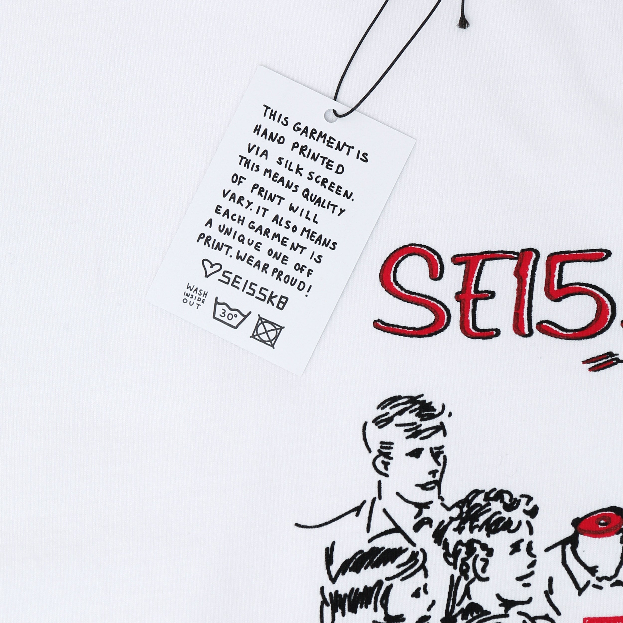 SE15SK8 Supper T-Shirt White
