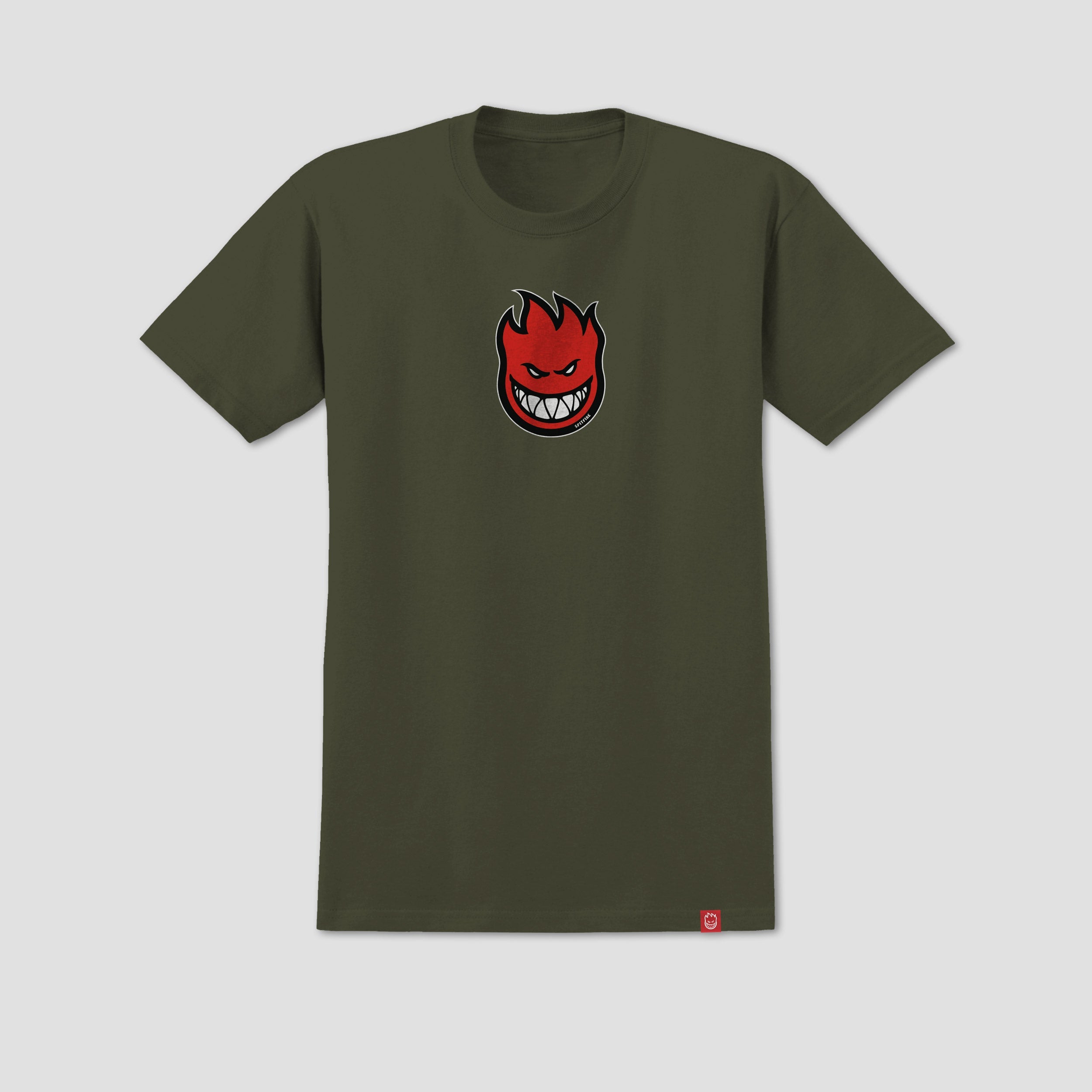 Spitfire Bighead Mid Fill T-Shirt Military Green