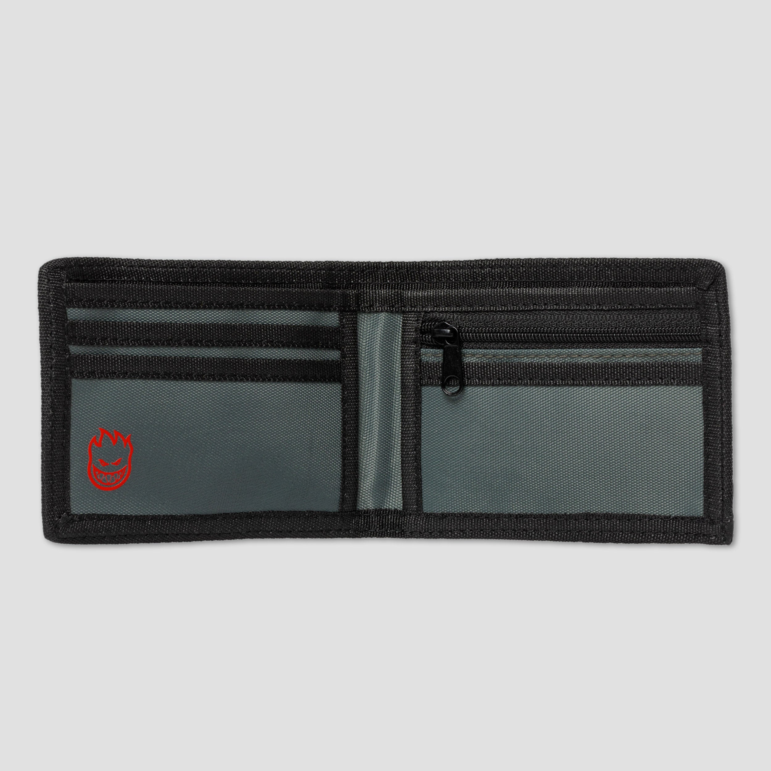 Spitfire Old E Drop Bi-Fold Wallet Charcoal