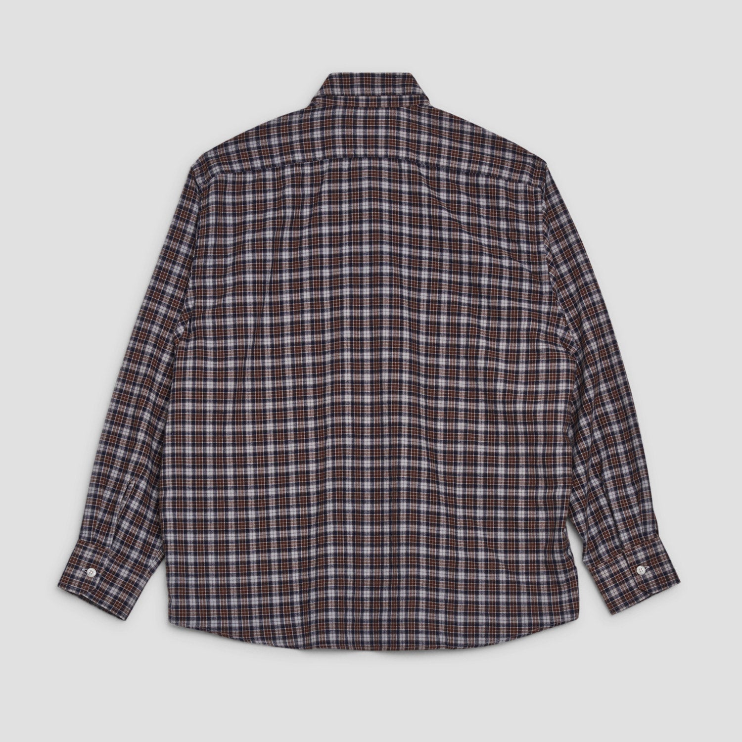 Last Resort AB SM001 Dane Flannel Shirt Grey / Brown