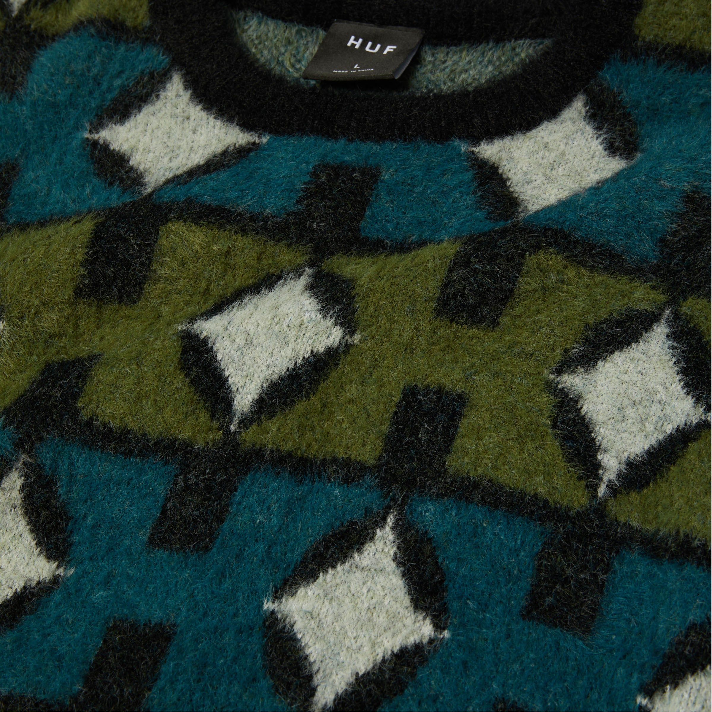 HUF Space Age Crew Sweater Pine