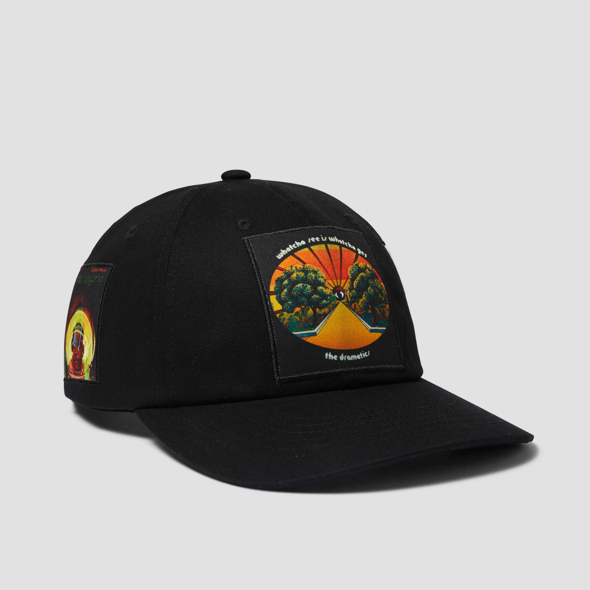 HUF Stax Patches Snapback Hat Black