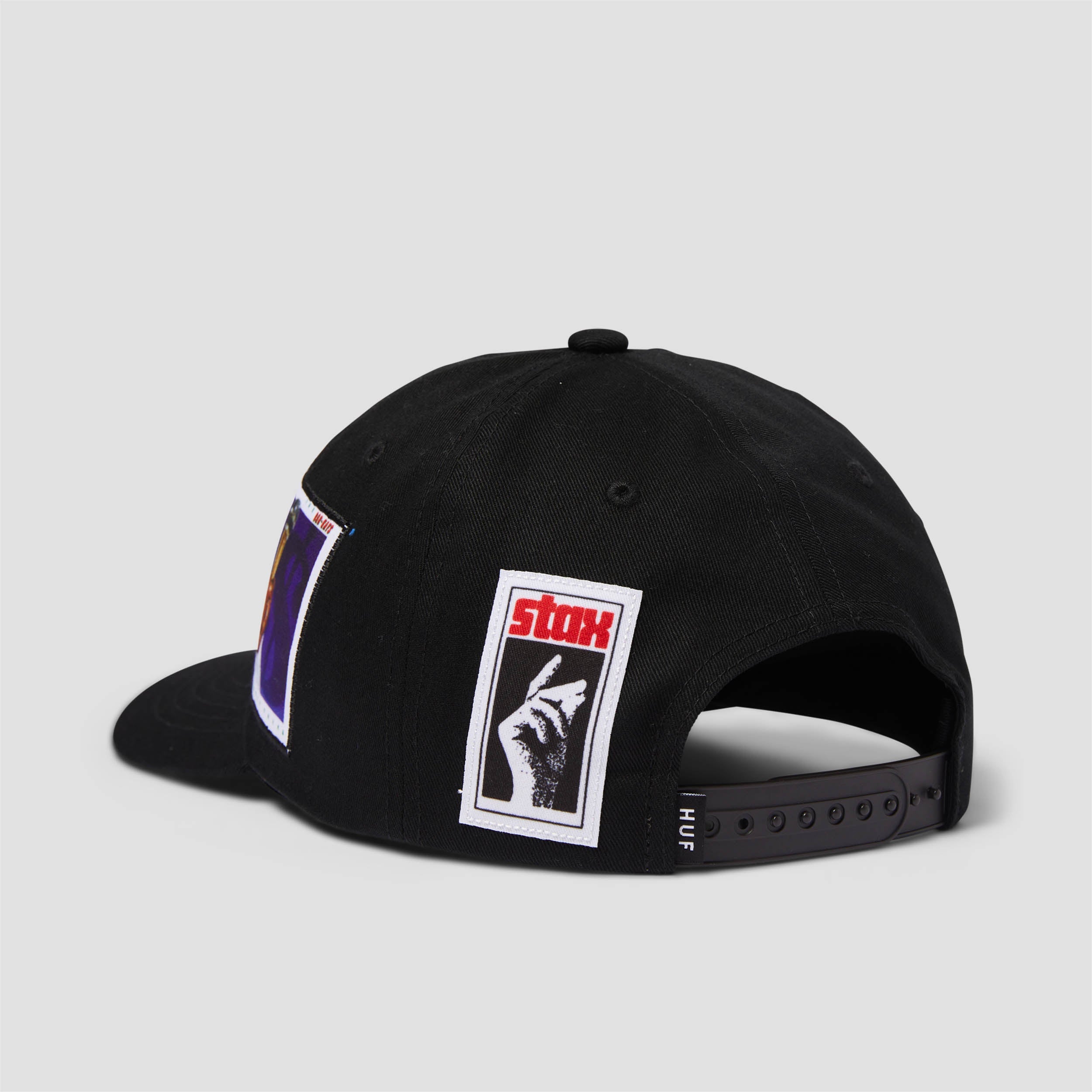HUF Stax Patches Snapback Hat Black