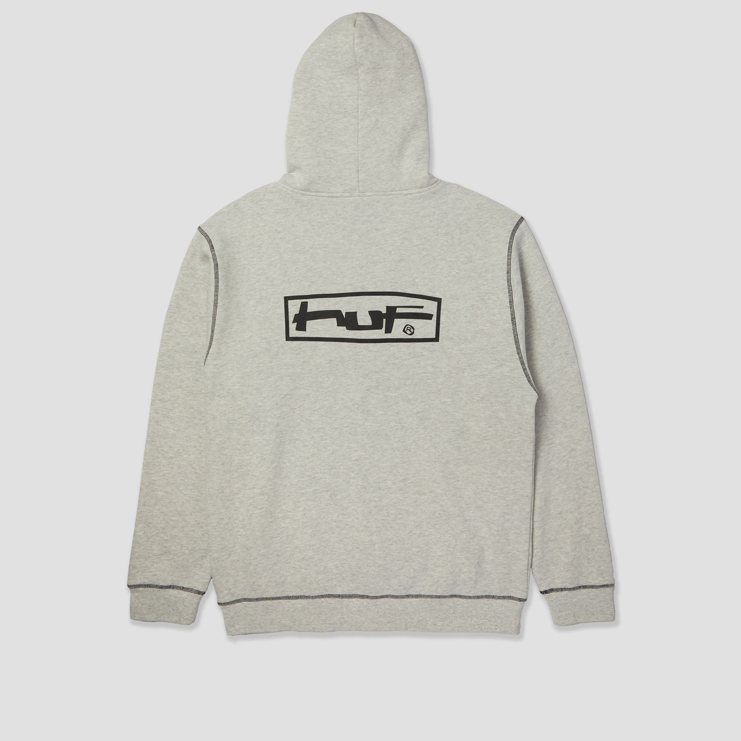 HUF Stretch Zip Hood Ash