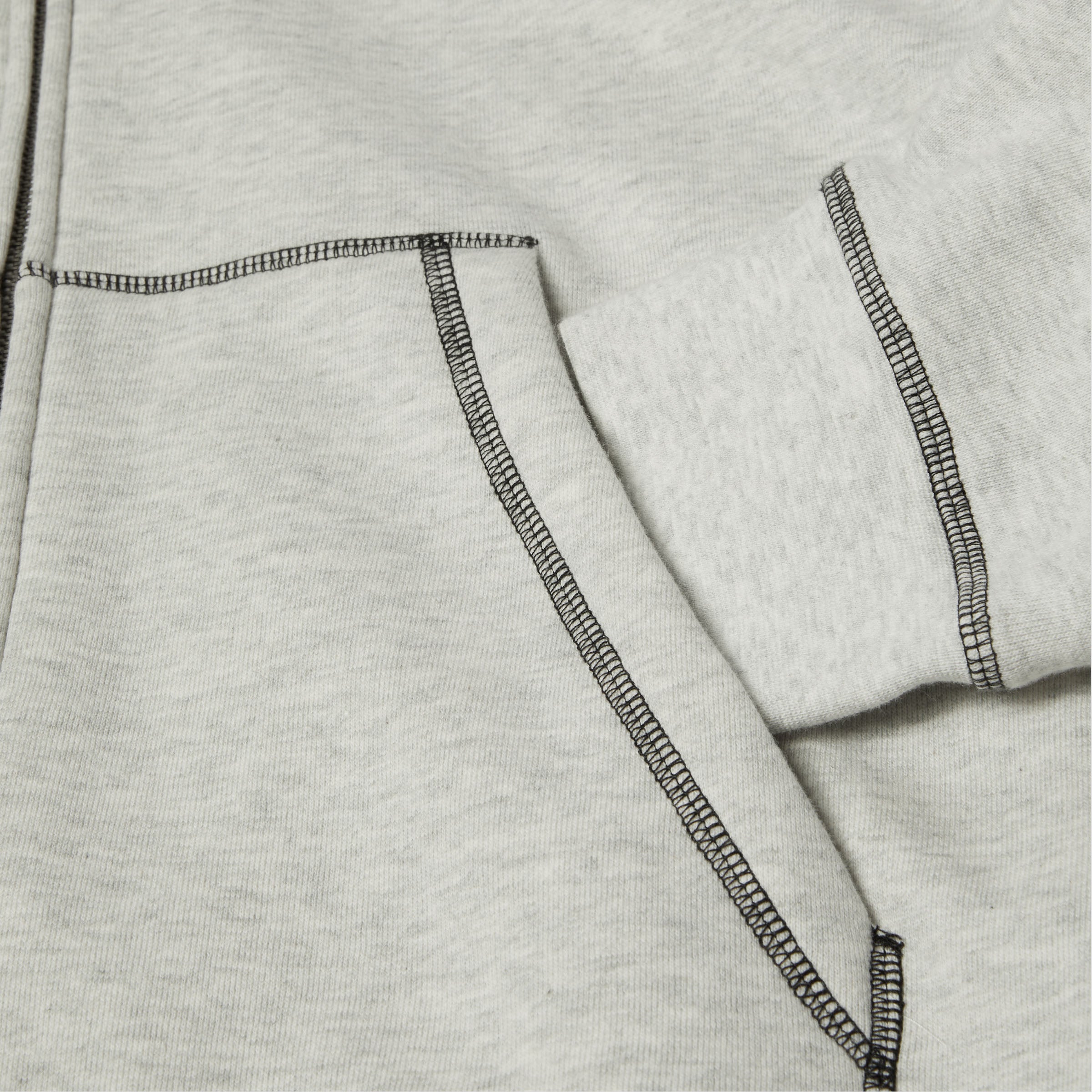 HUF Stretch Zip Hood Ash