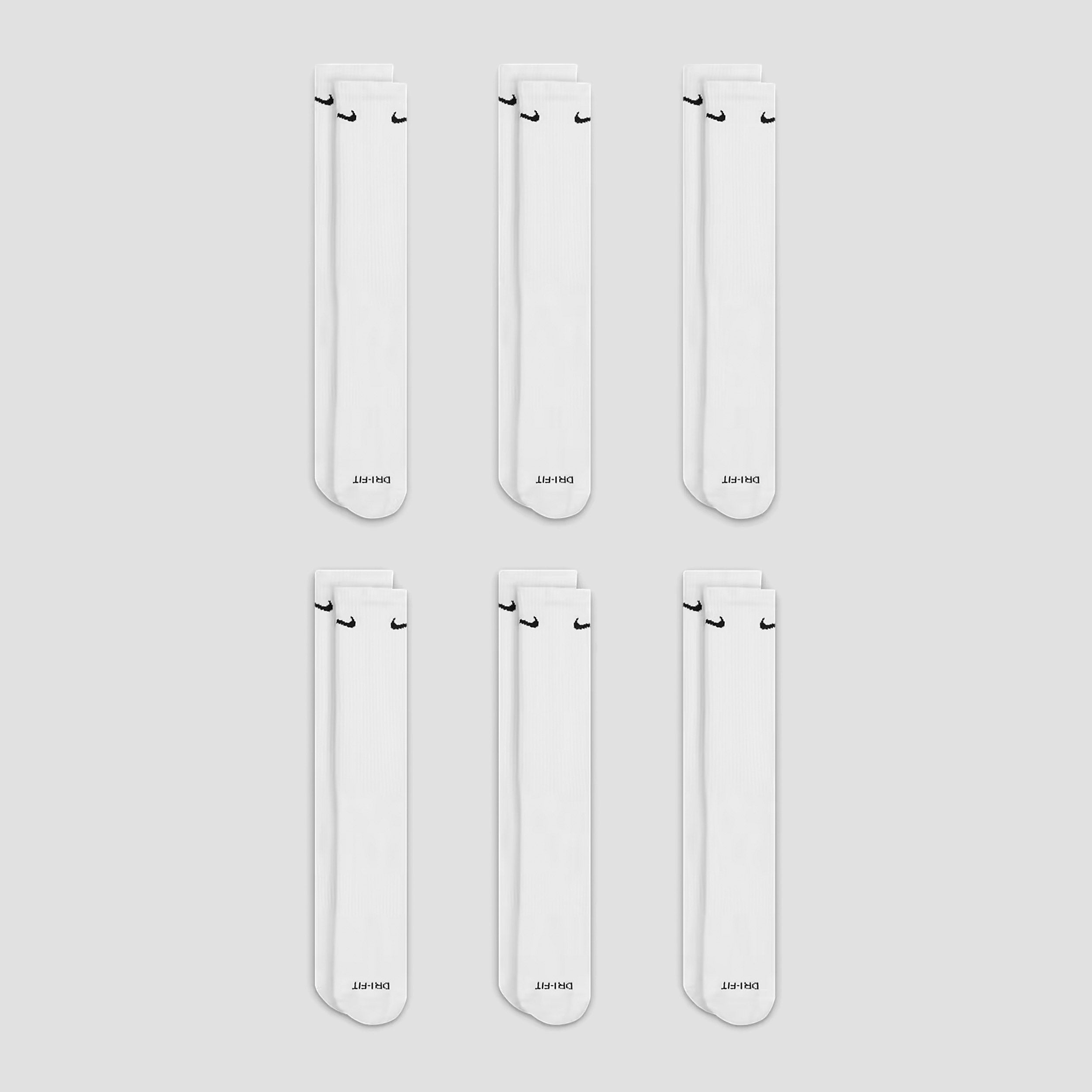 Nike Everyday Plus Cushioned Socks White / Black (6 pairs)