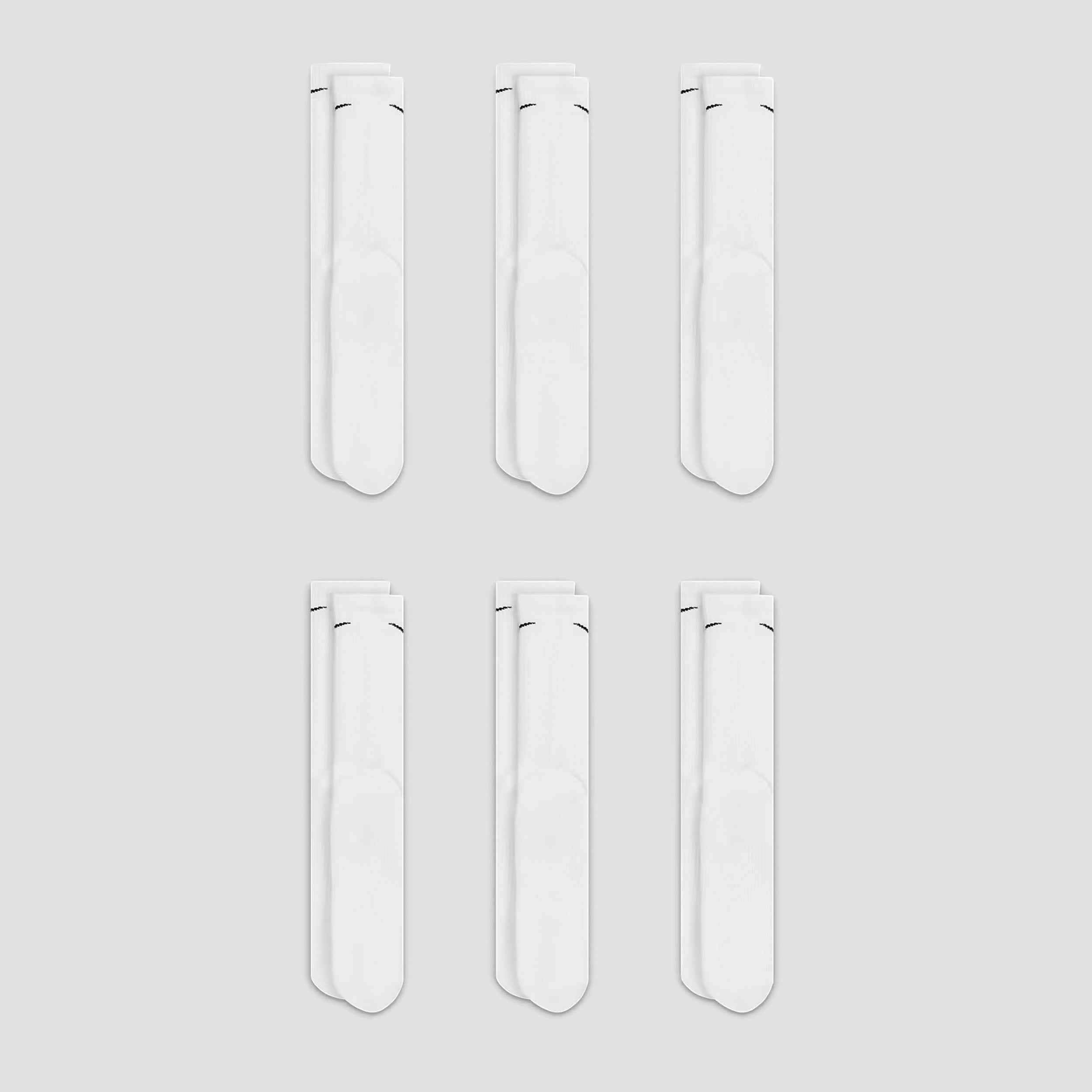 Nike Everyday Plus Cushioned Socks White / Black (6 pairs)