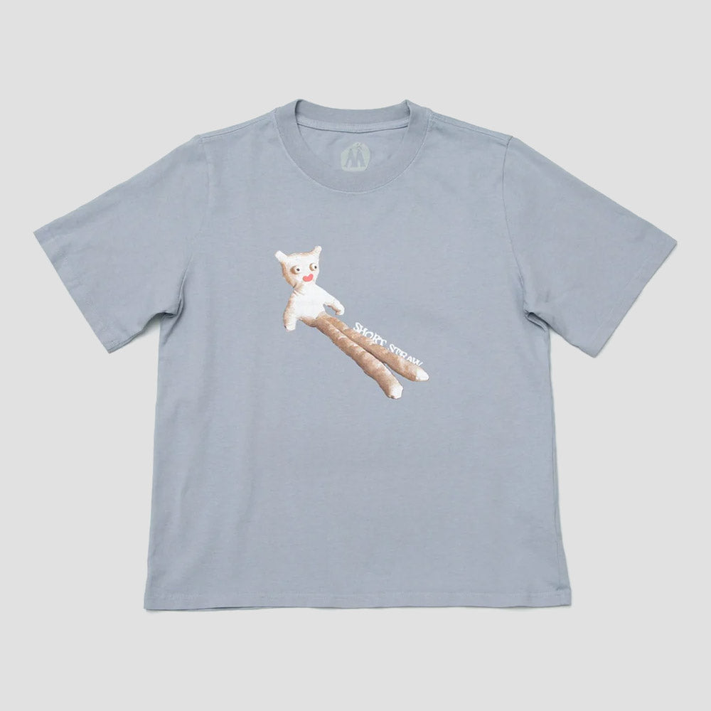 Short Straw Legsley Enby T-Shirt Faded Blue