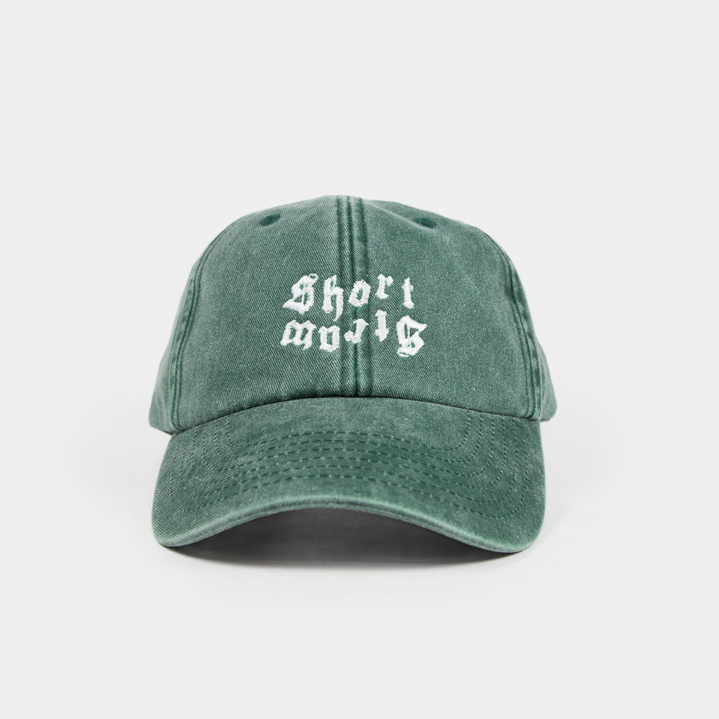 Short Straw Bat Cap - Faded Green / White