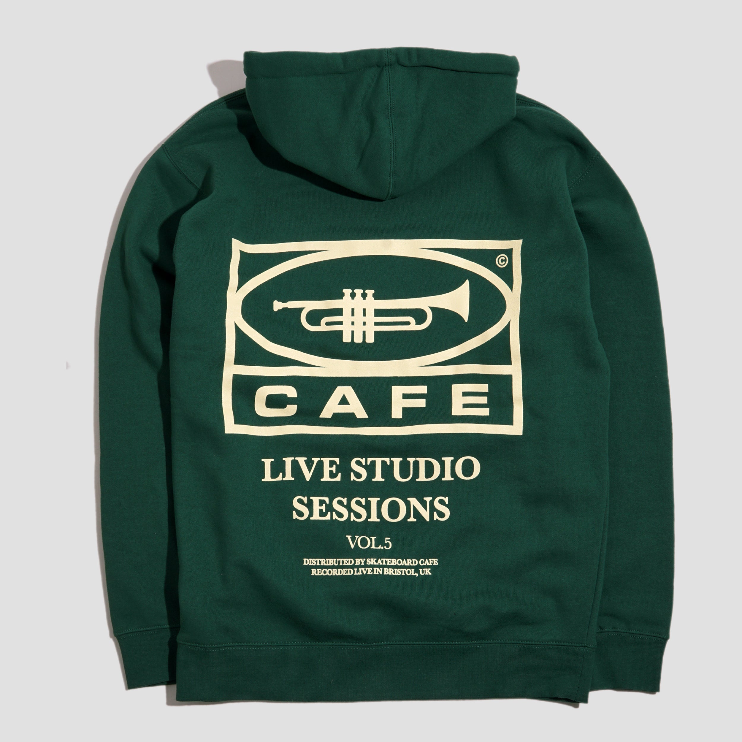 Skateboard Cafe 45 Hood Forest Green / Cream