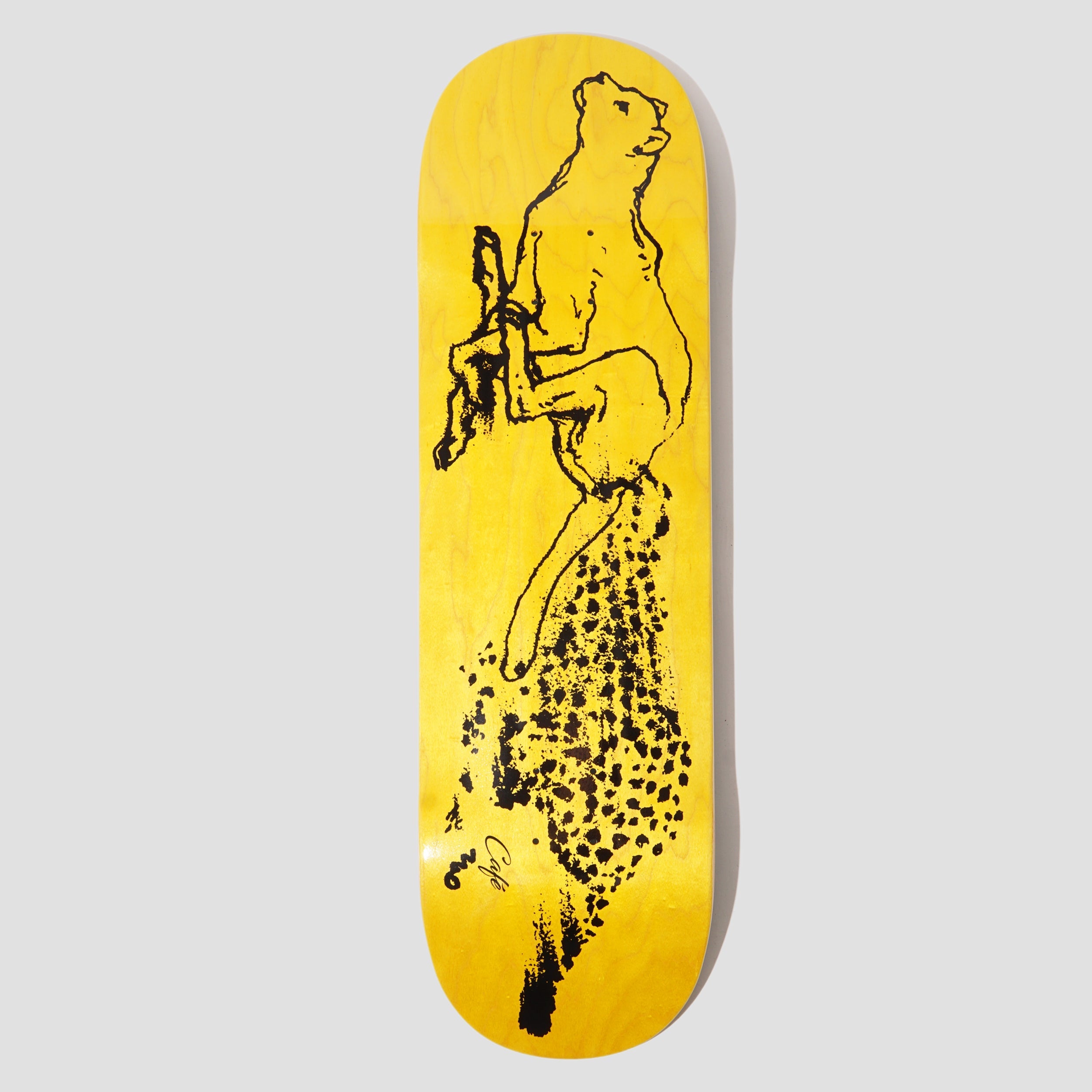Skateboard Cafe 8.5 Catch Me If You Can Deck C2 Shape Yellow