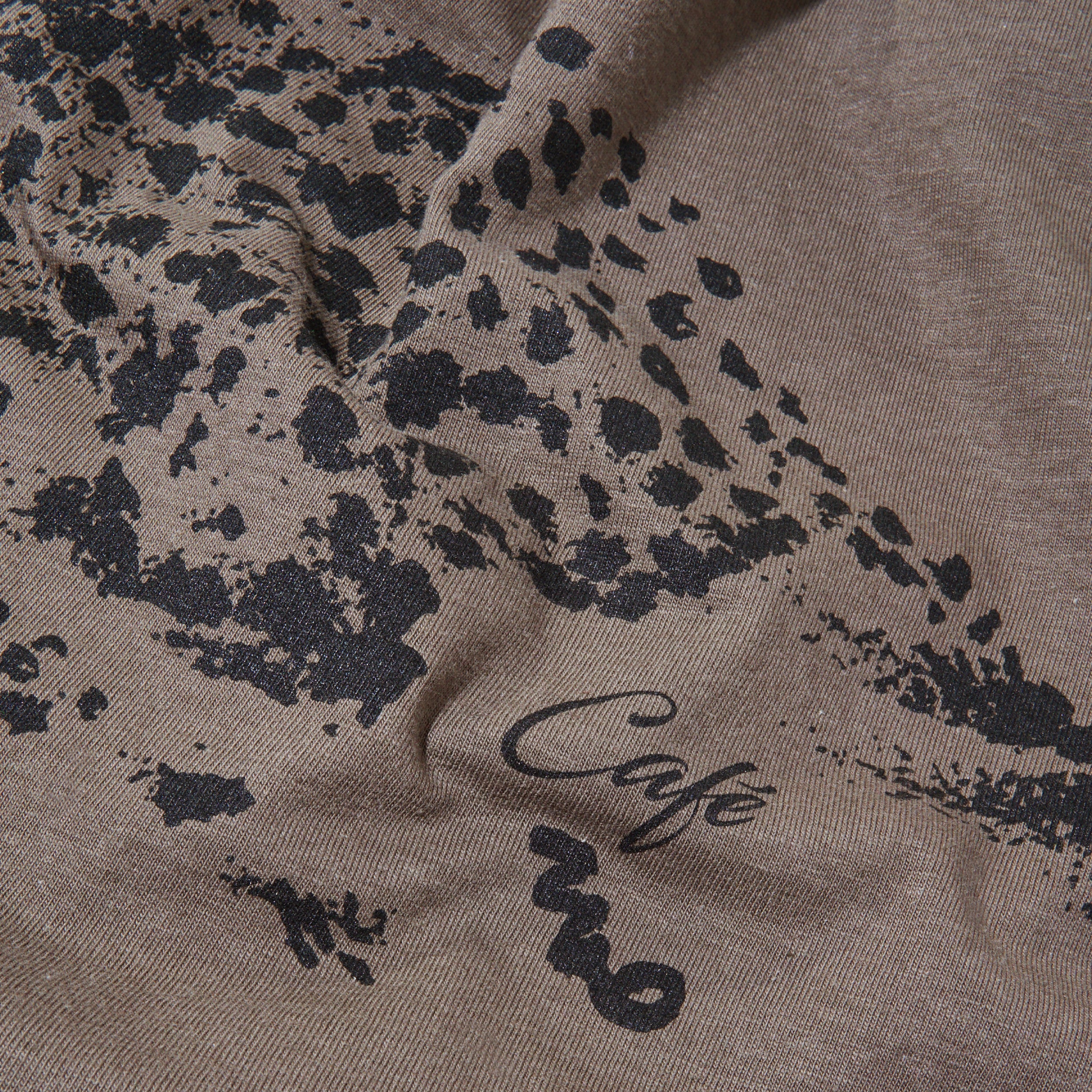 Skateboard Cafe Catch Me If You Can T-Shirt Olive