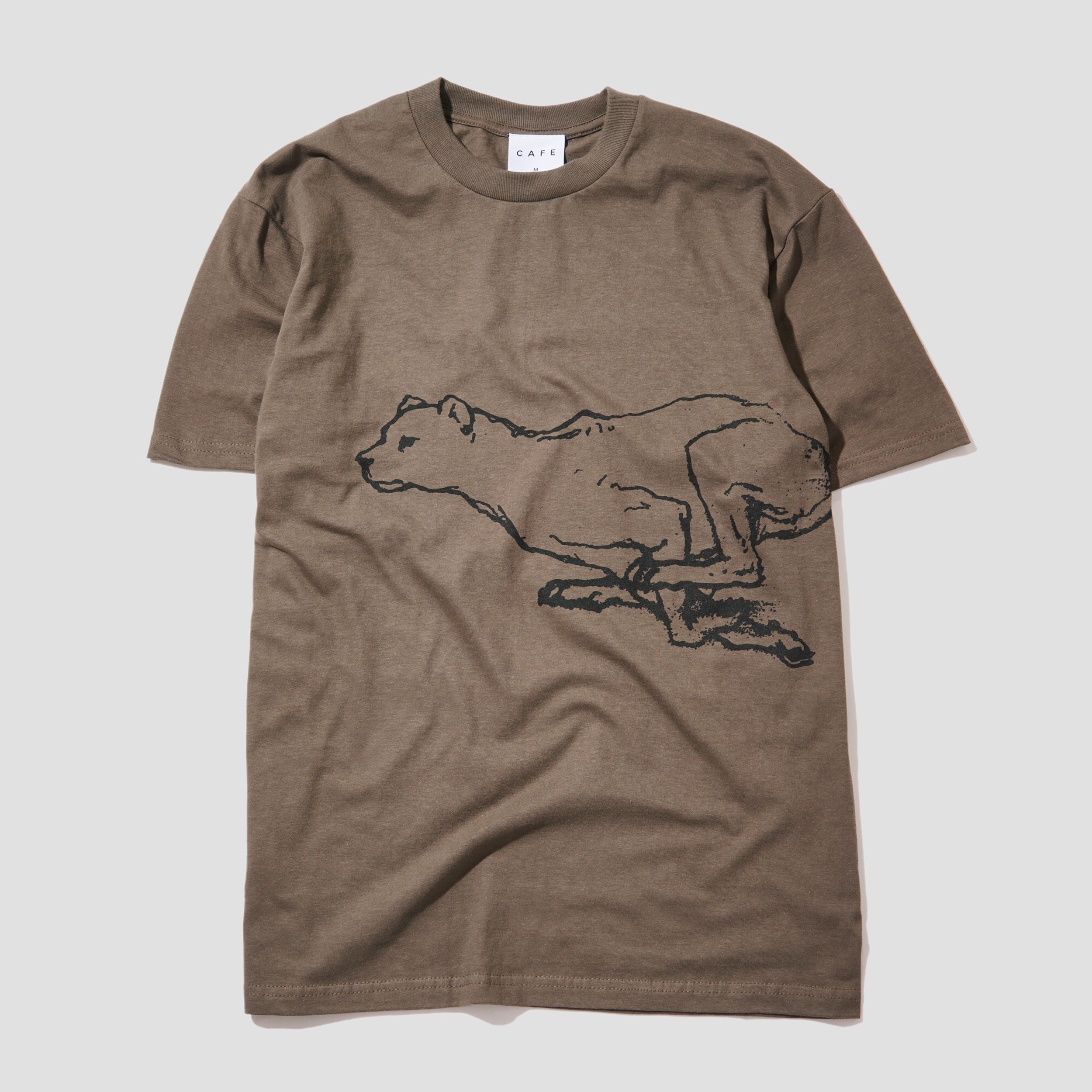 Skateboard Cafe Catch Me If You Can T-Shirt Olive