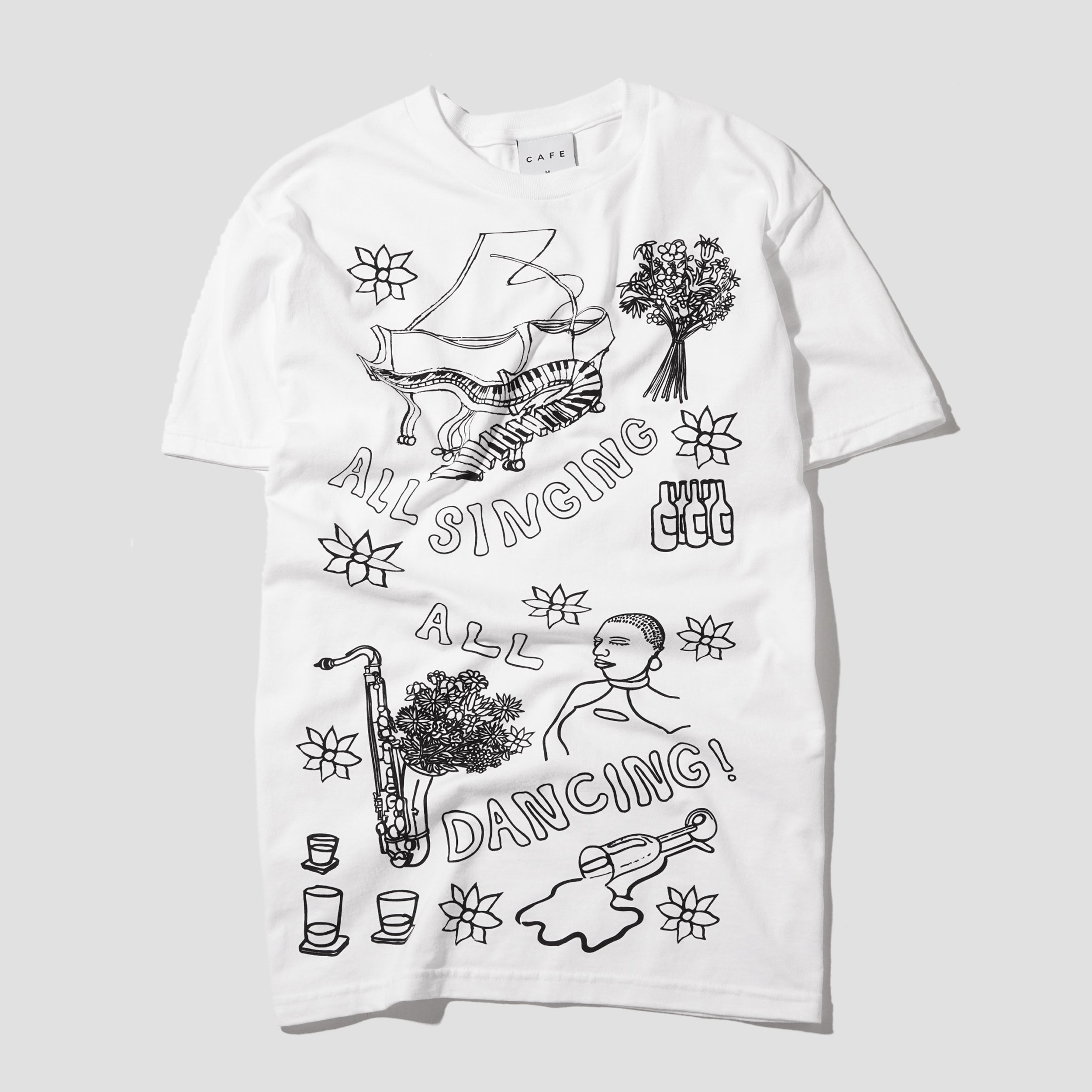 Skateboard Cafe Gaurab Sketches T-Shirt White