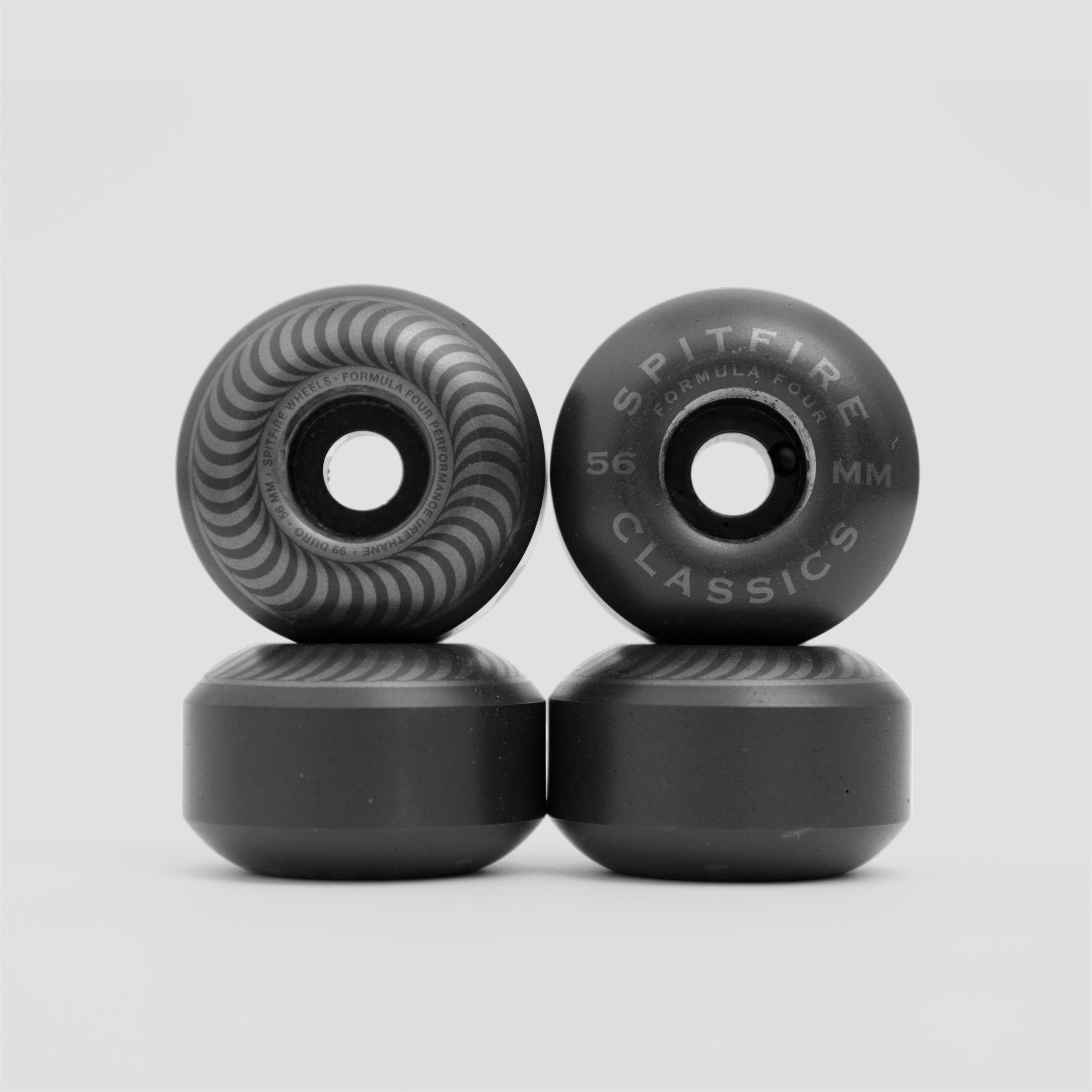 Spitfire 56mm F4 99 Classic Skateboard Wheels Black / Black
