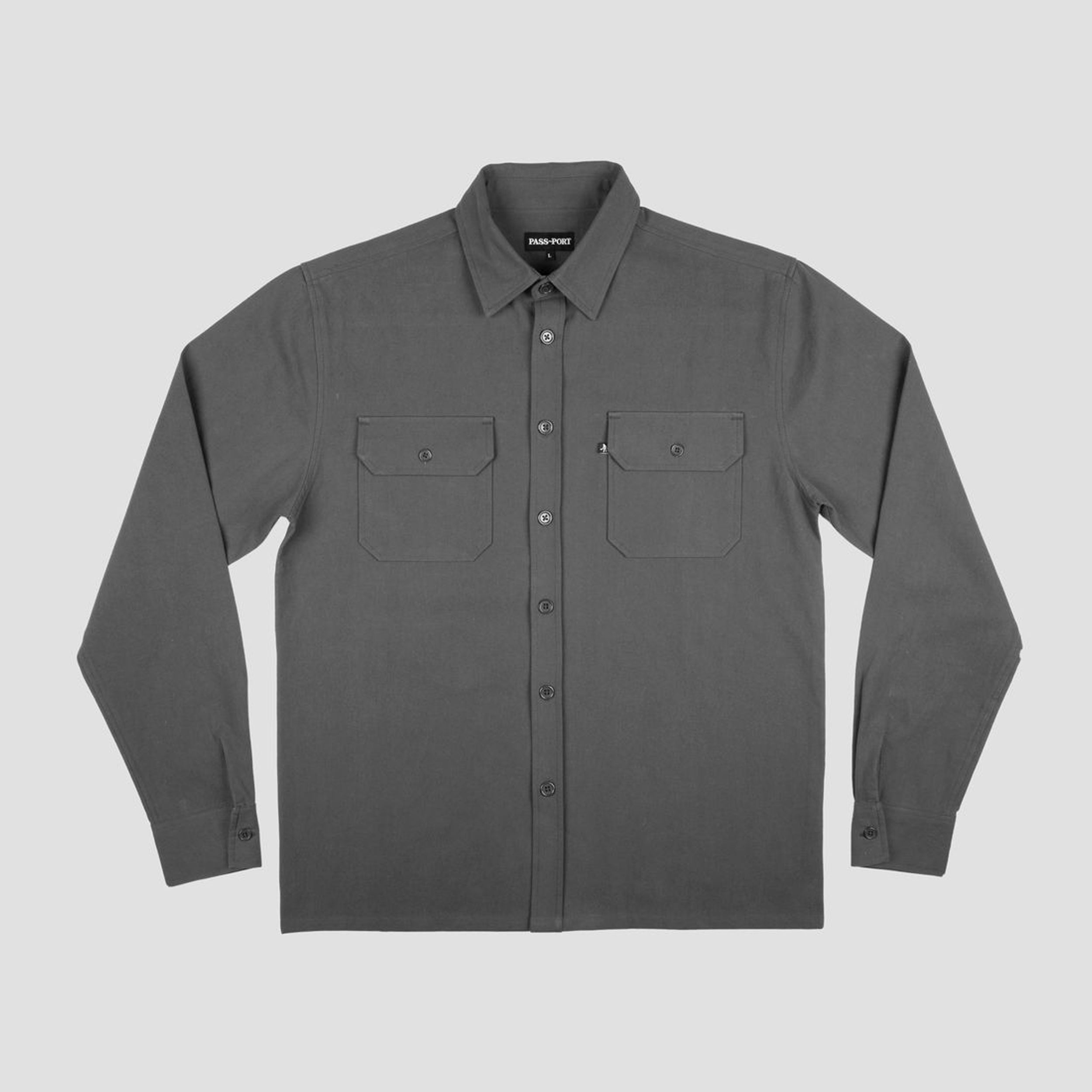 Passport Workers Long Sleeve Shirt Tar