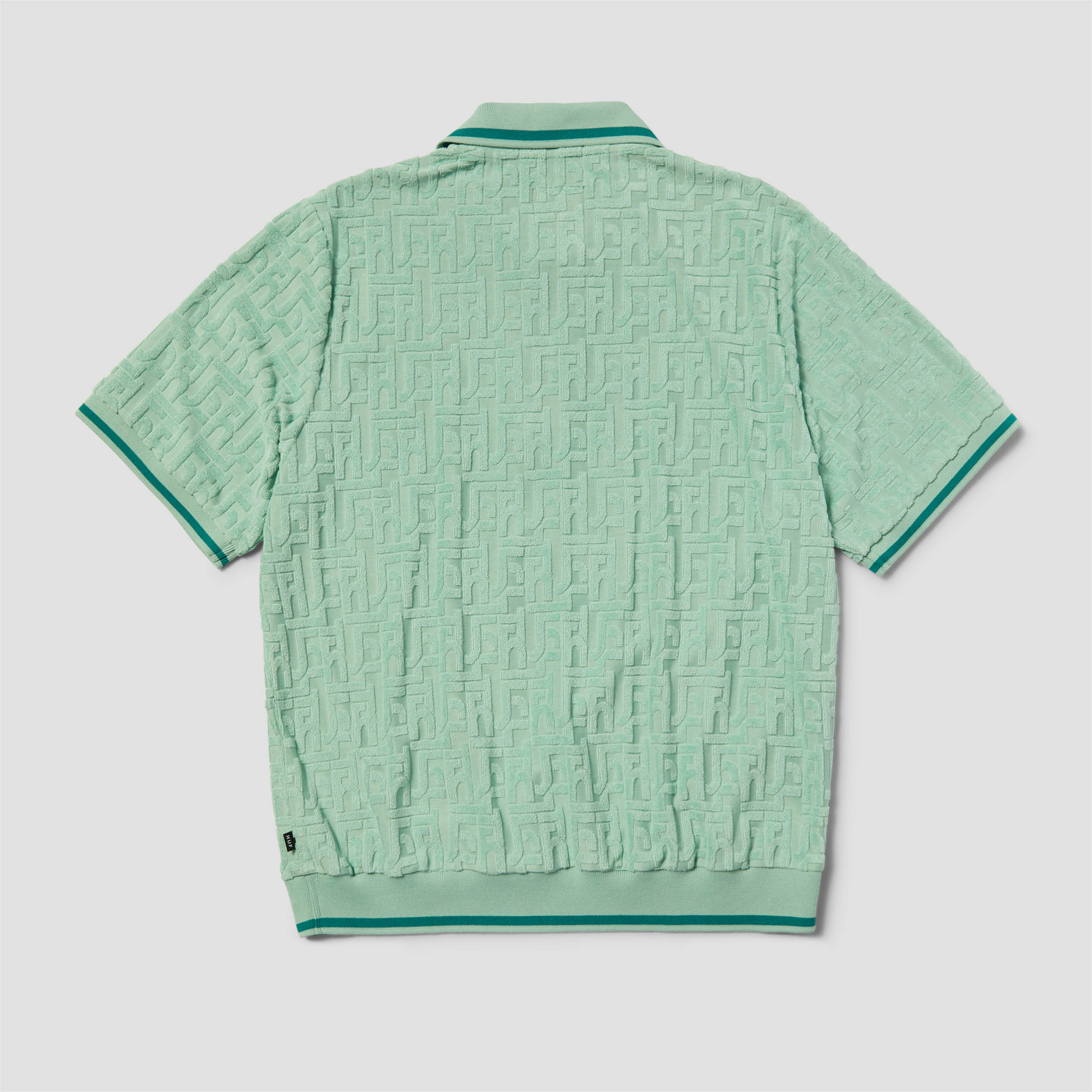 Huf Tether Jacquard Shortsleeve Terry Top Jade