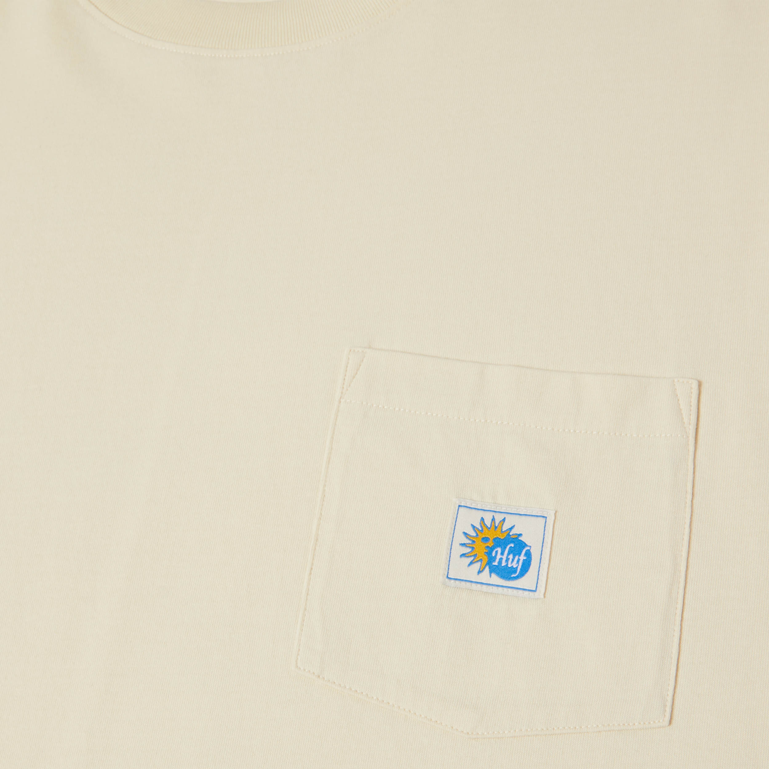 HUF Total Eclipse Shortsleeve Knit Boxy Top Natural