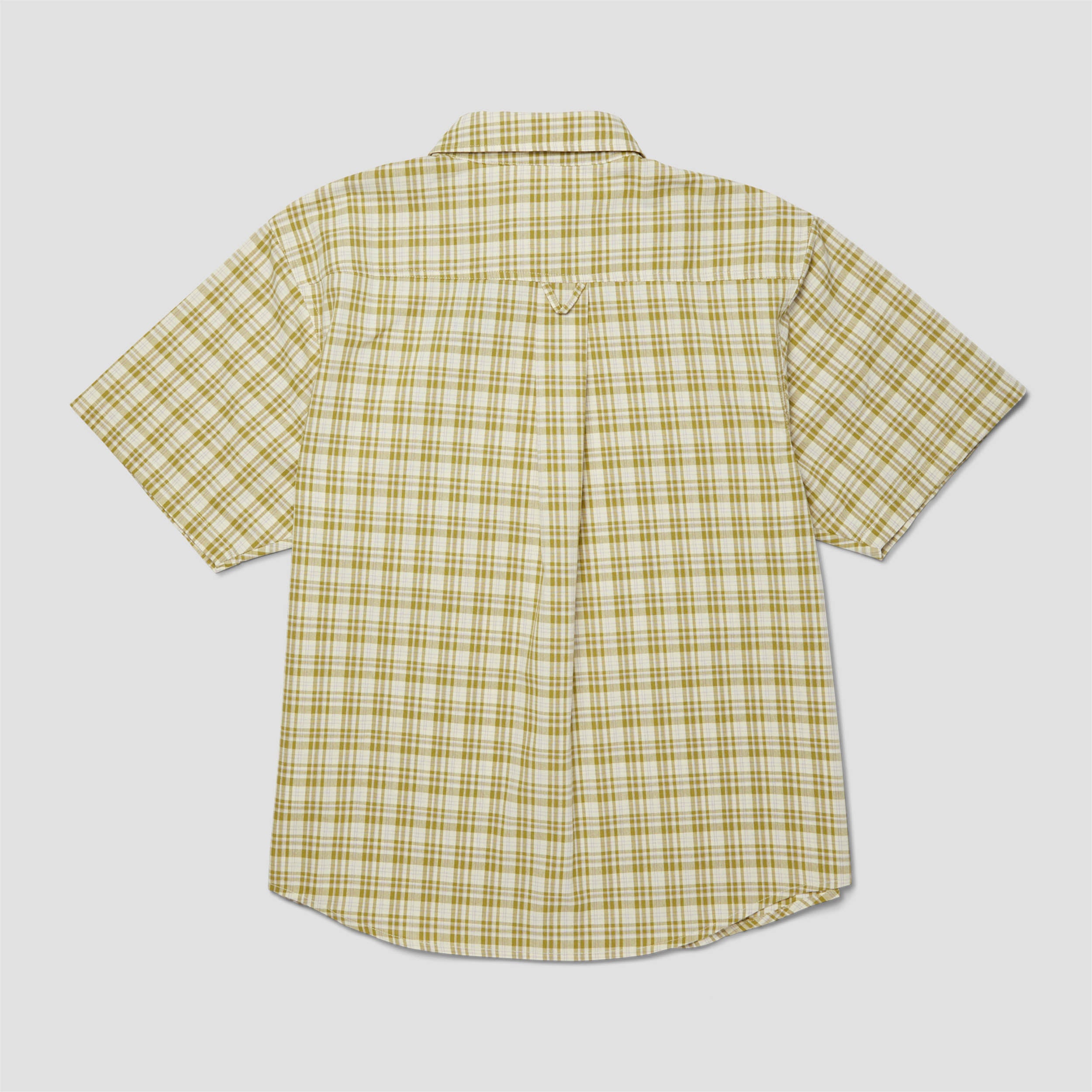 HUF Total Eclipse Shortsleeve Plaid Shirt Mustard