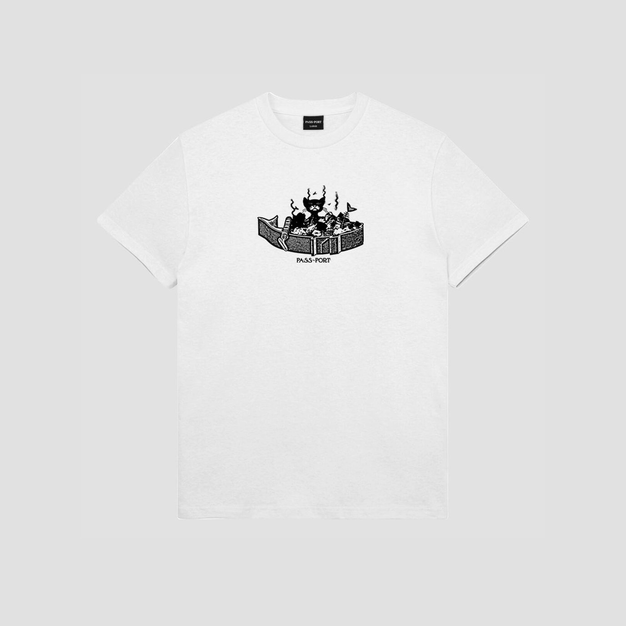 Passport Tinned Cat T-Shirt White