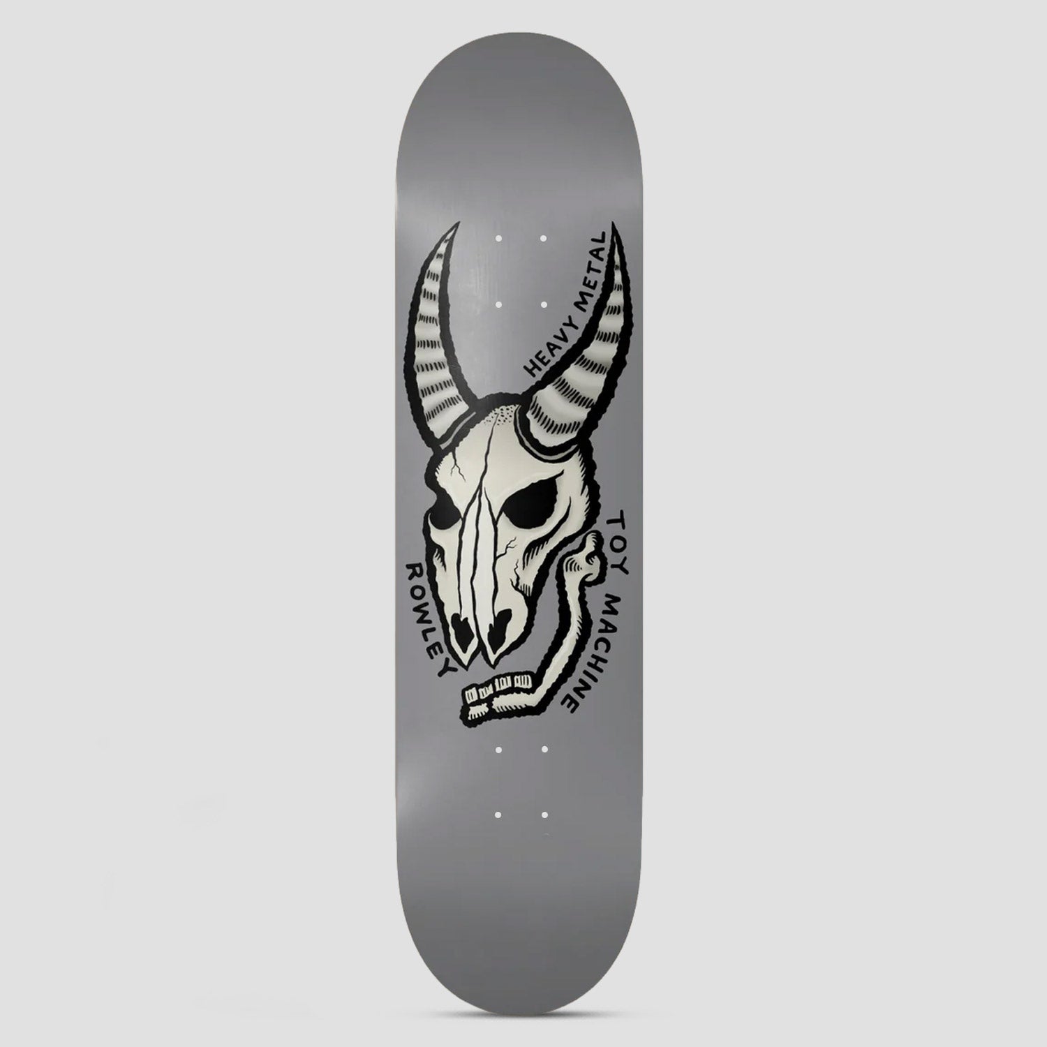 Toy Machine 8.75 Geoff Rowley Heavy Metal Skateboard Deck Grey