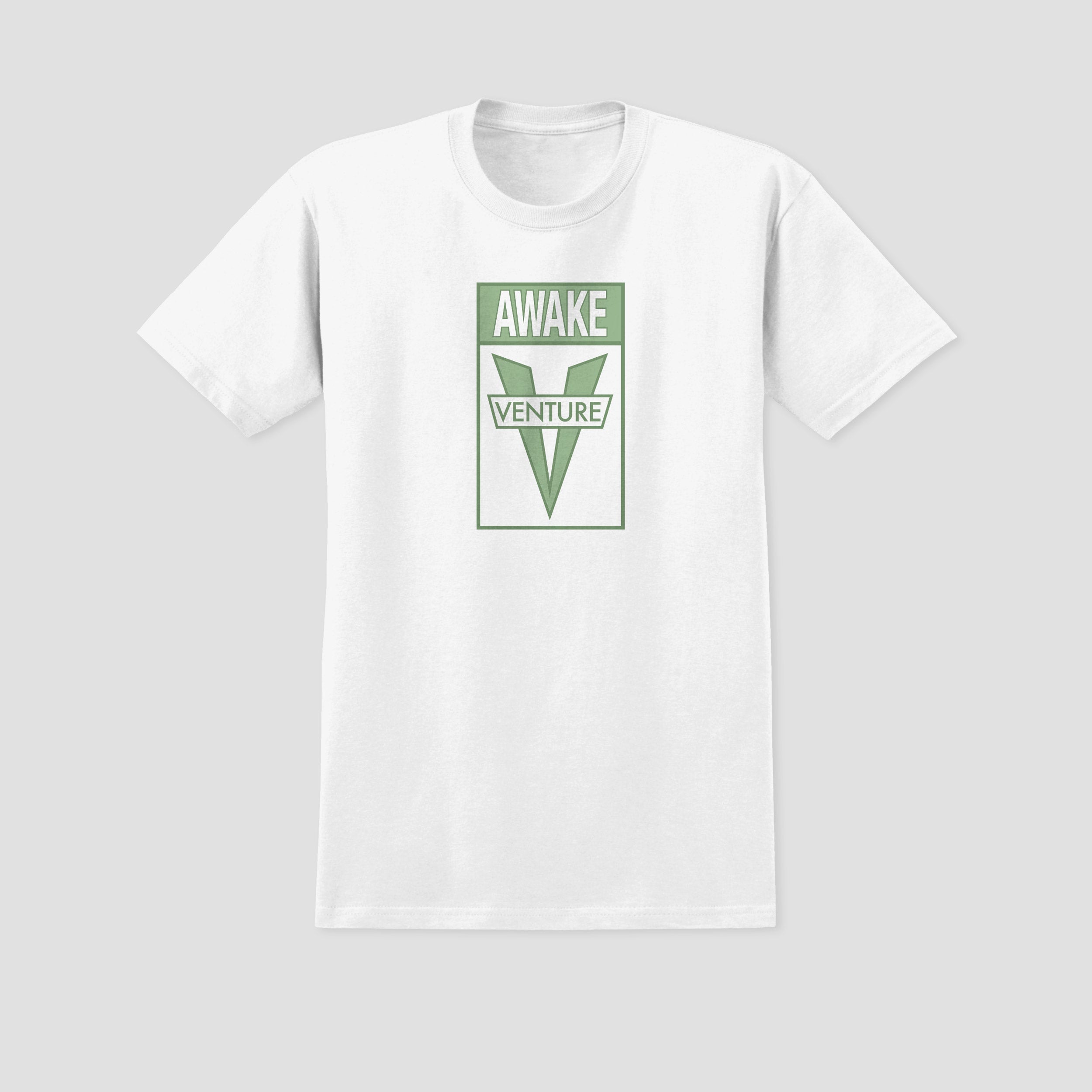 Venture Awake T-Shirt White Green