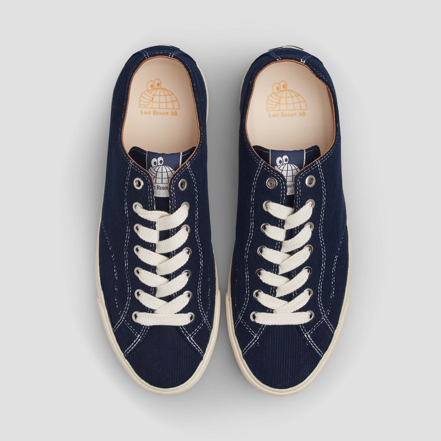 Last Resort AB VM003 Lo Cord Skate Shoes Dark Navy / White