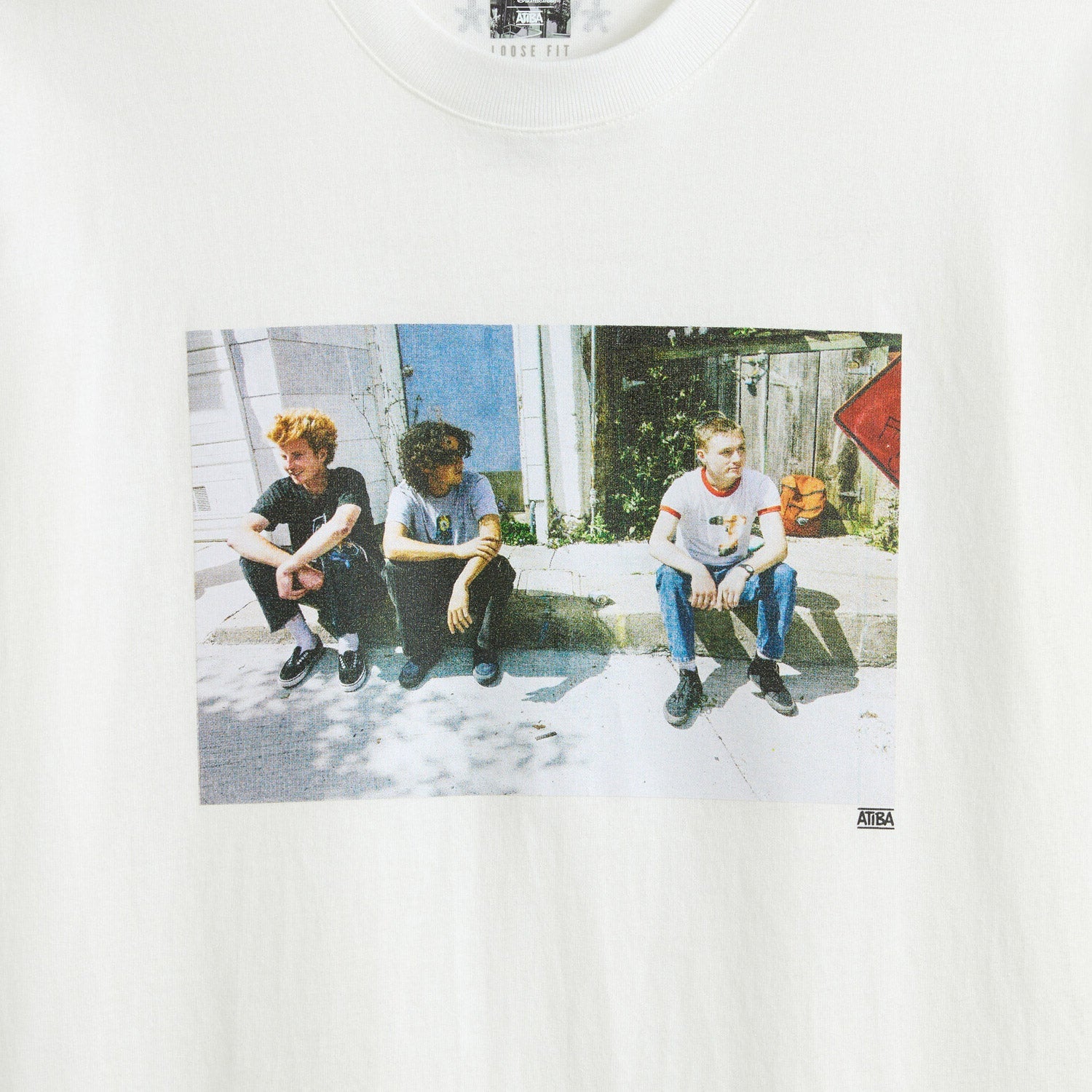 Vans Skate Atiba Haze Curb Crew T-Shirt White