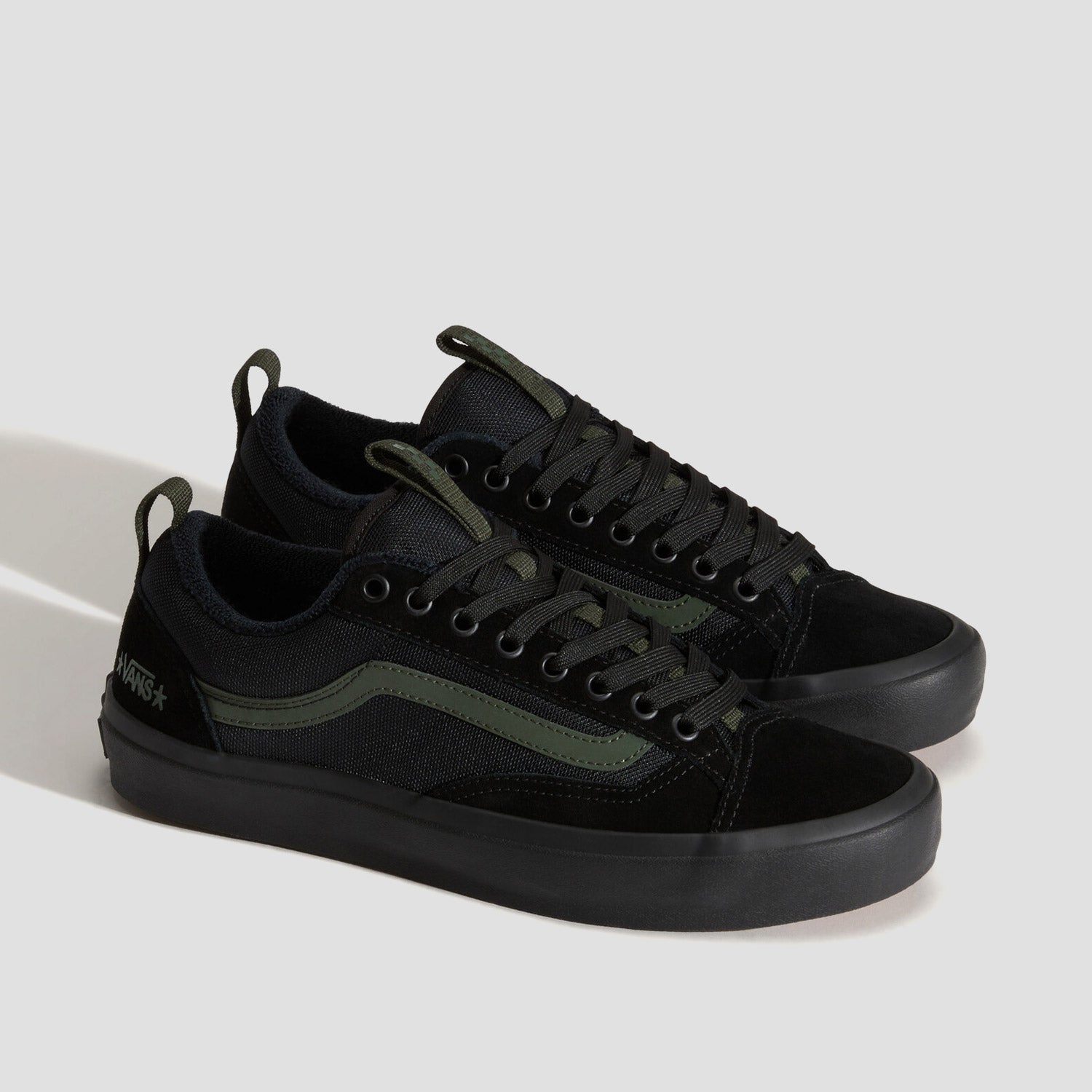 Vans Skate Old Skool 36+ Skate Shoes Atiba Black / Dark Green