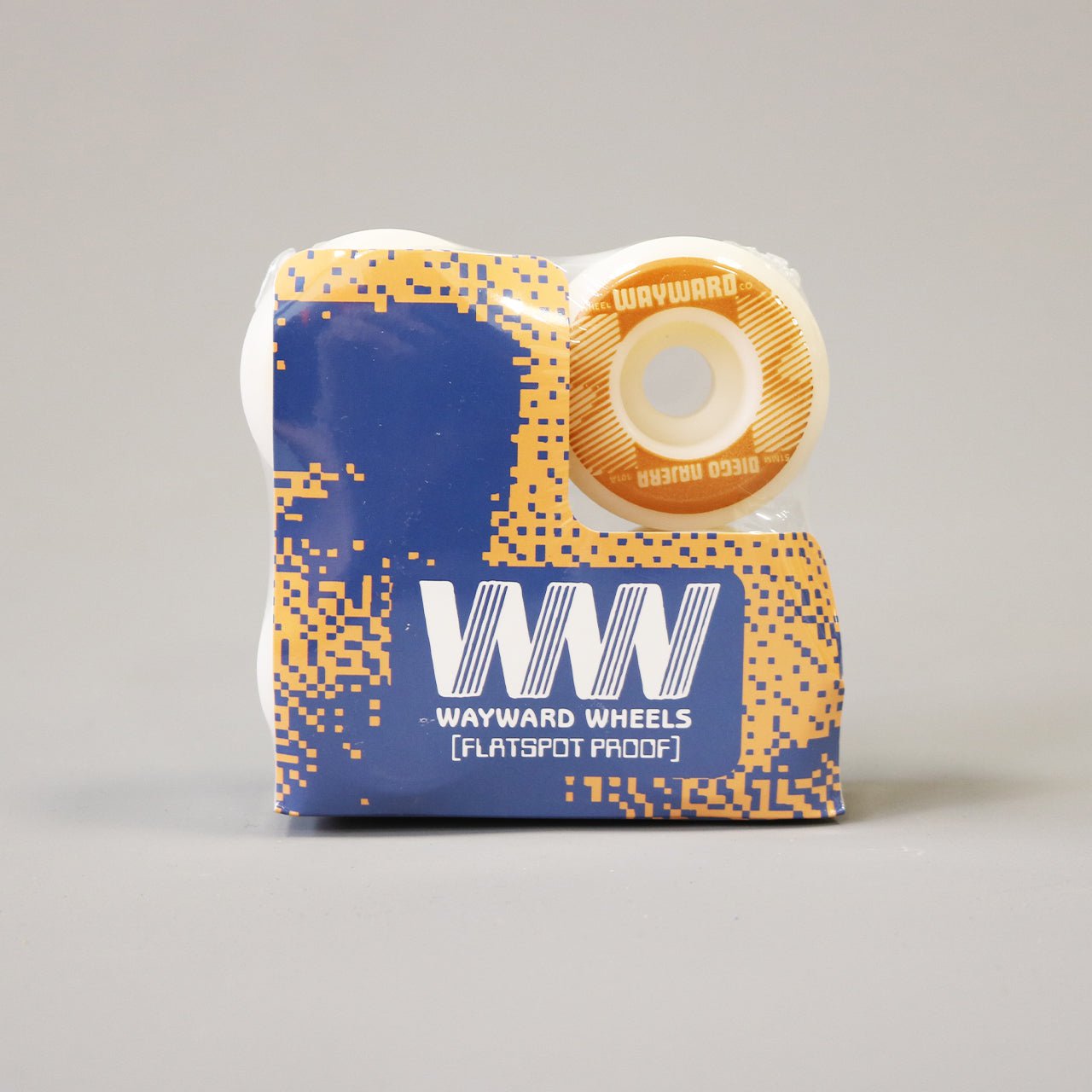 Wayward 51 mm 101a Diego Najera Funnel Pro Skateboard Wheels White / Brown