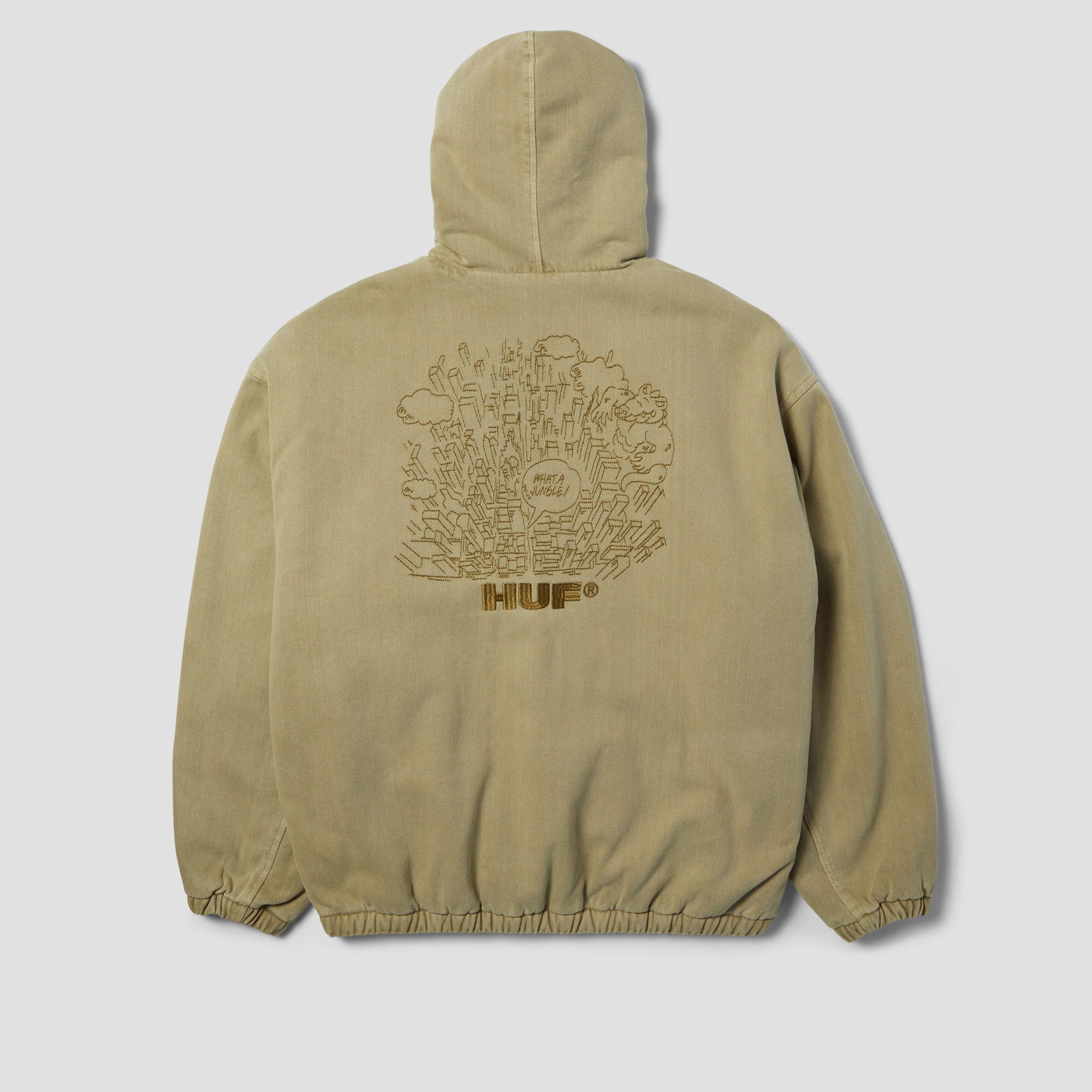 HUF What A Jungle Denim Work Jacket Desert
