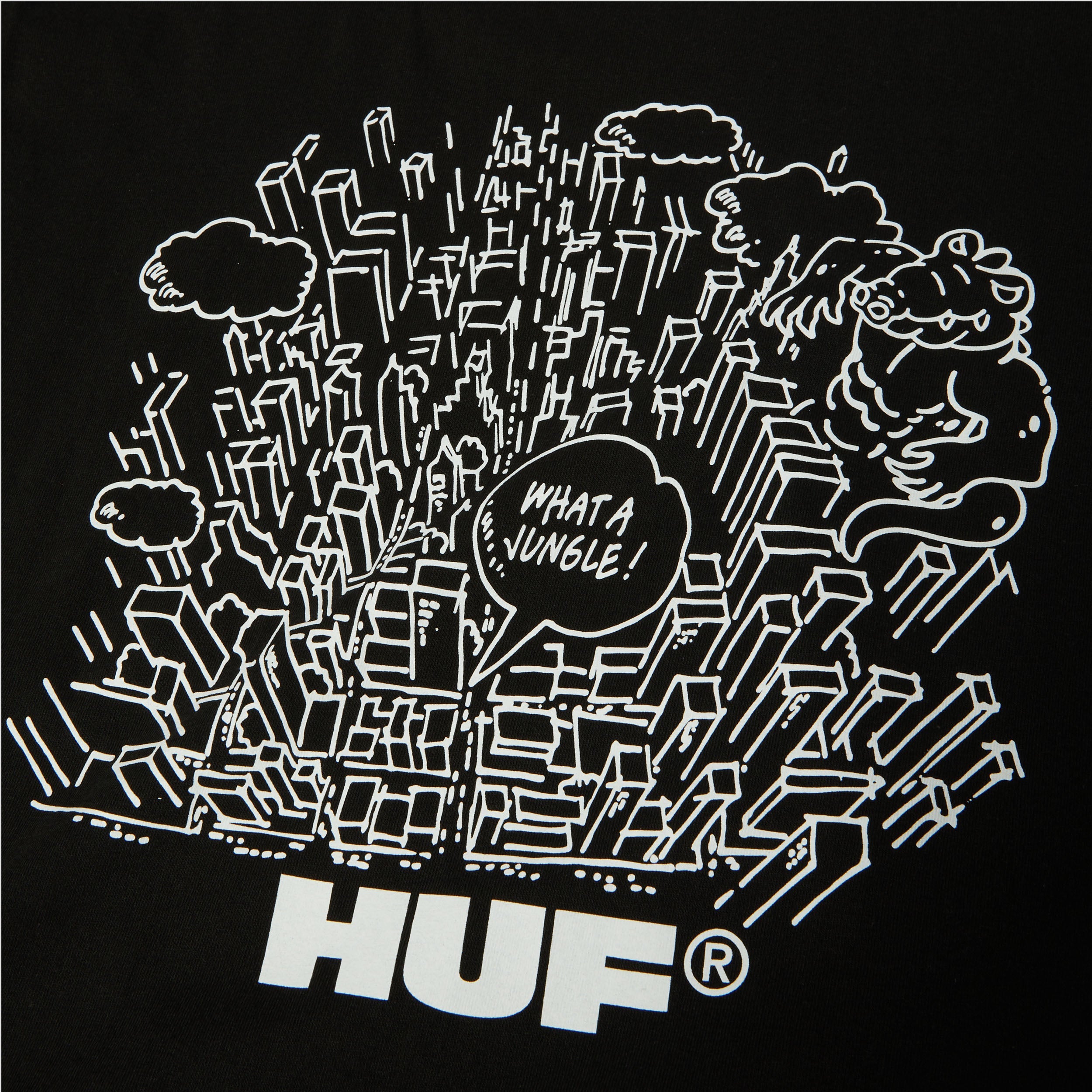 HUF What A Jungle T-Shirt Black