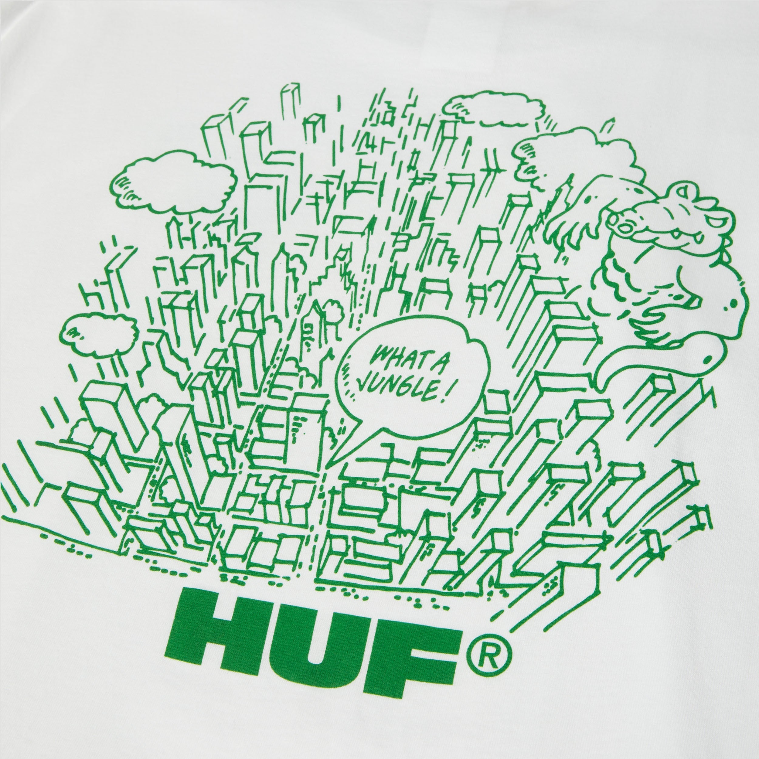 HUF What A Jungle T-Shirt White