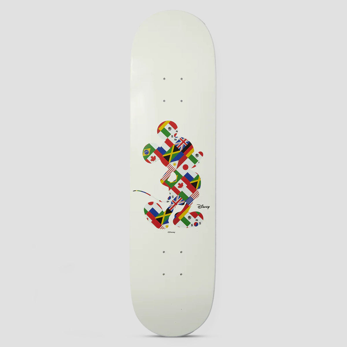 HUF x Mickey Mouse 8.25 Worldwide Tour Deck White