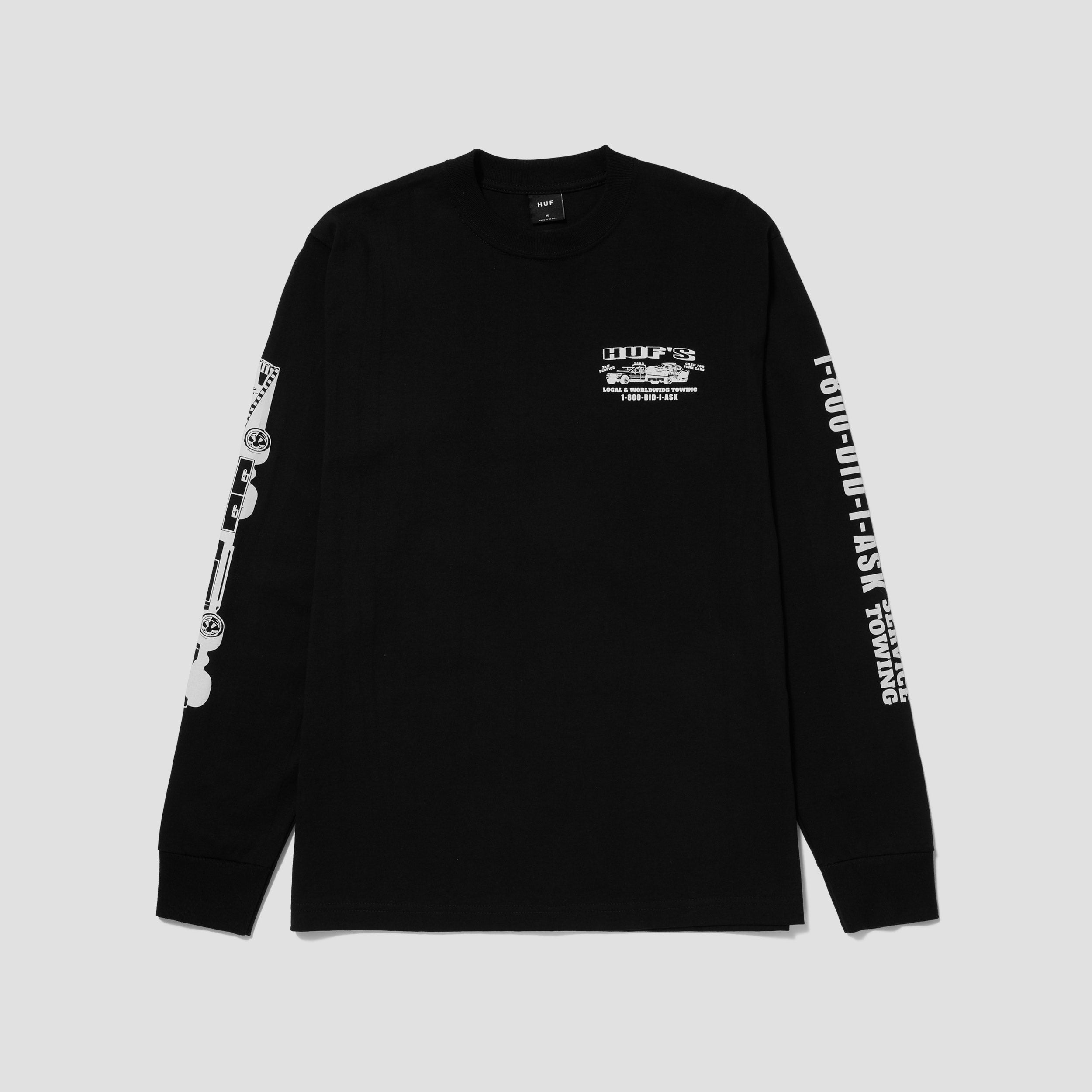 Huf Worldwide Towing Longsleeve T-Shirt Black