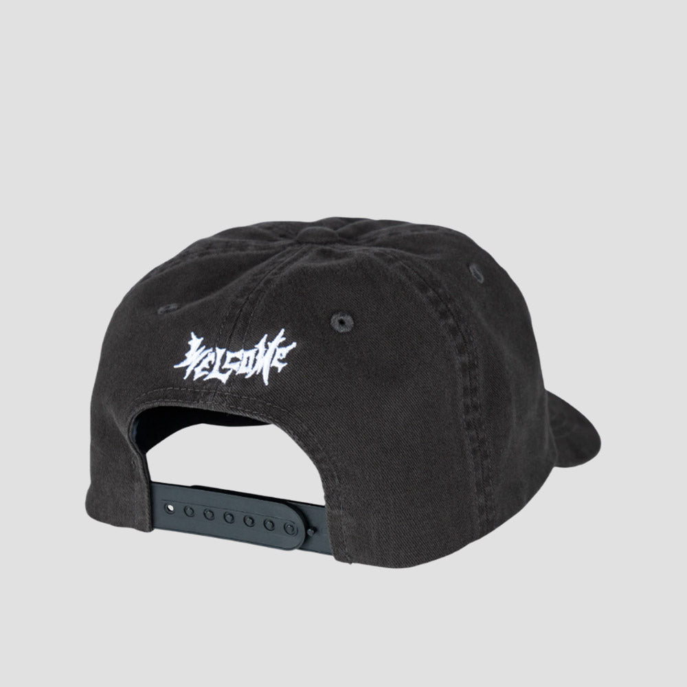 Welcome Hell Hat Vintage Black