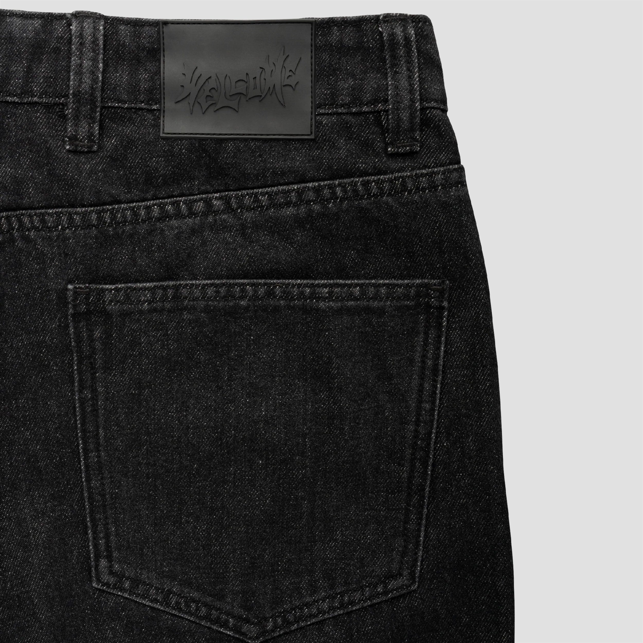 Welcome Immortal Loose Straight Leg Denim Washed Black