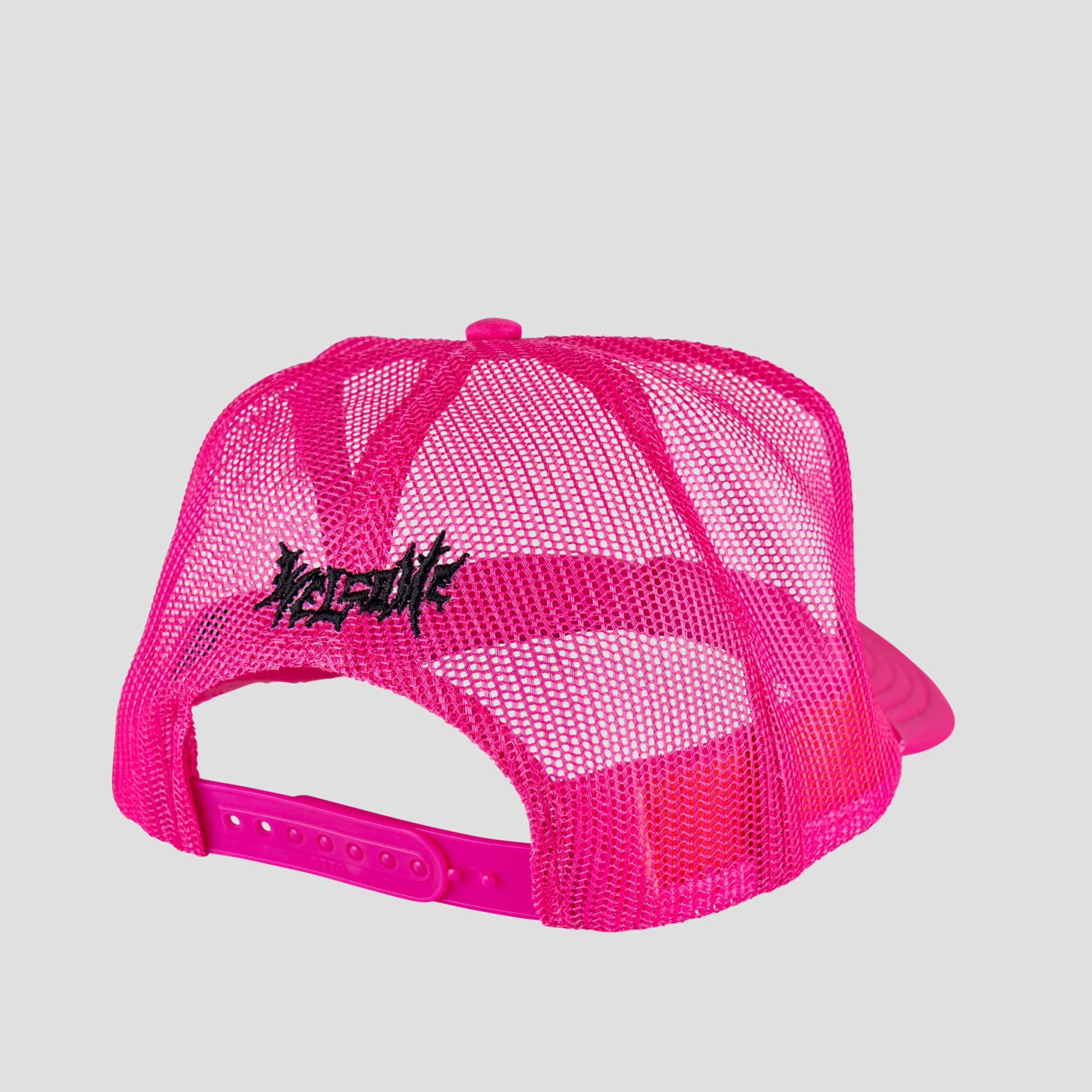 Welcome X Britney Innocent Puff-Print Trucker Cap Pink