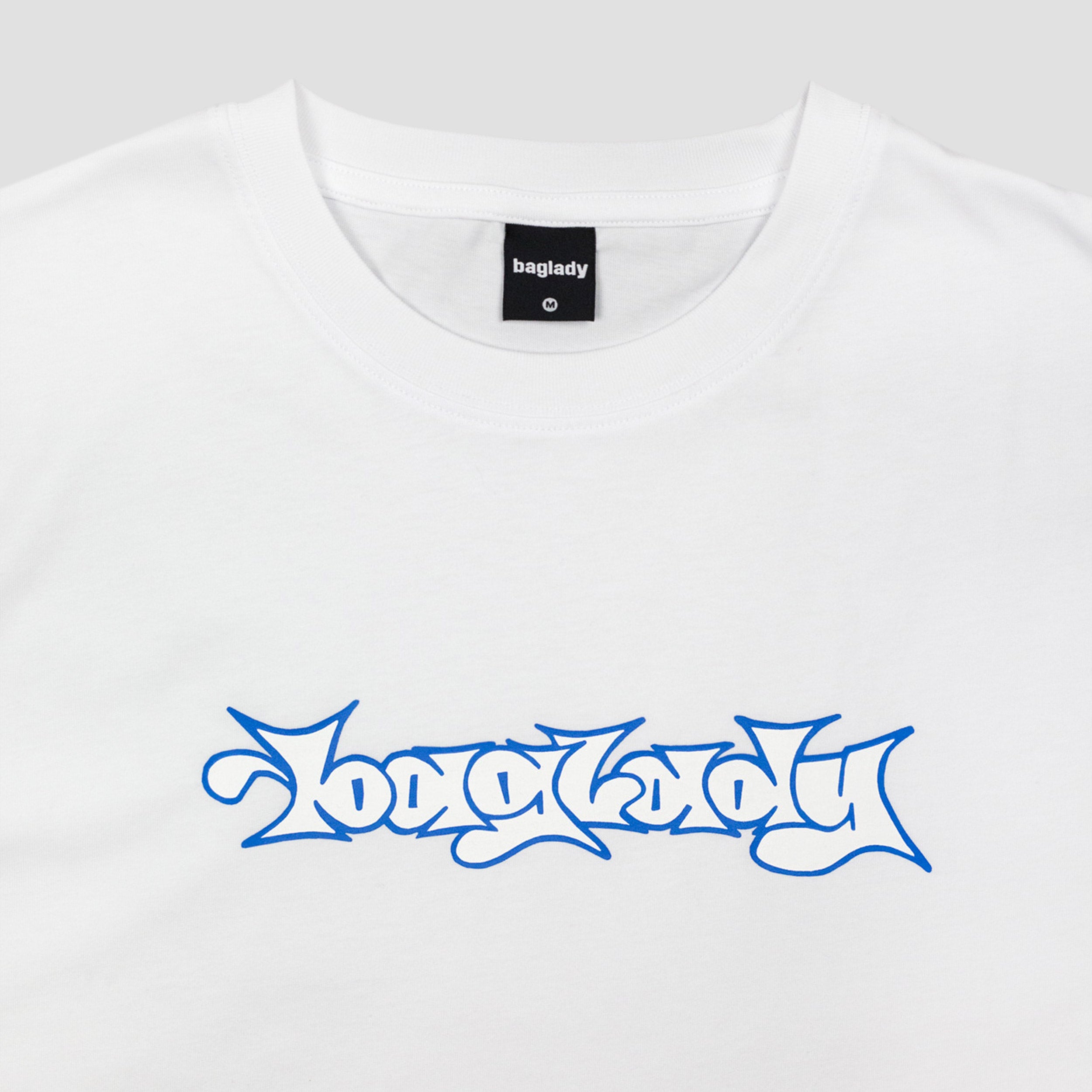 Baglady Bootleg Throw Up T-Shirt White