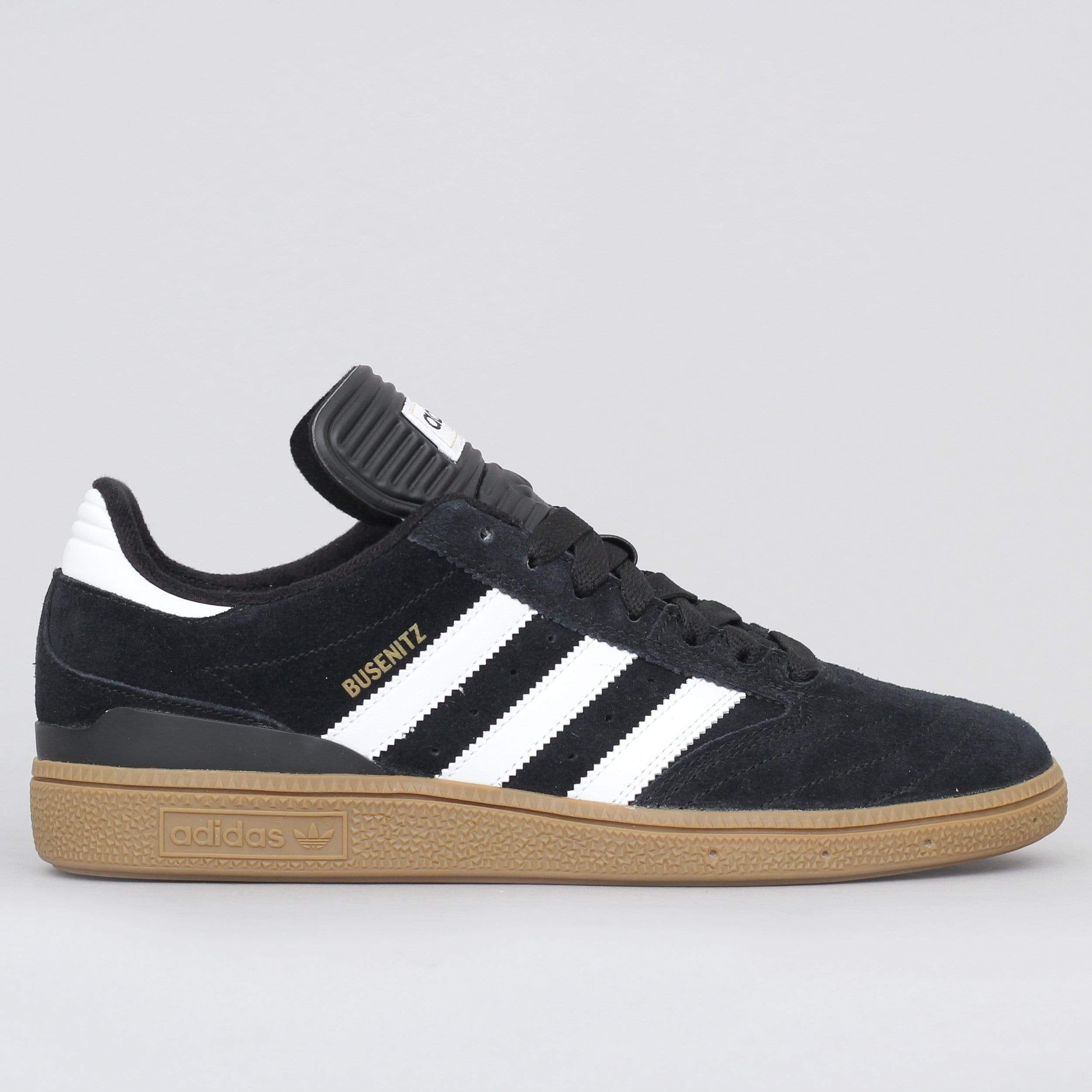 adidas Busenitz Shoes Black / Running White / Metallic Gold