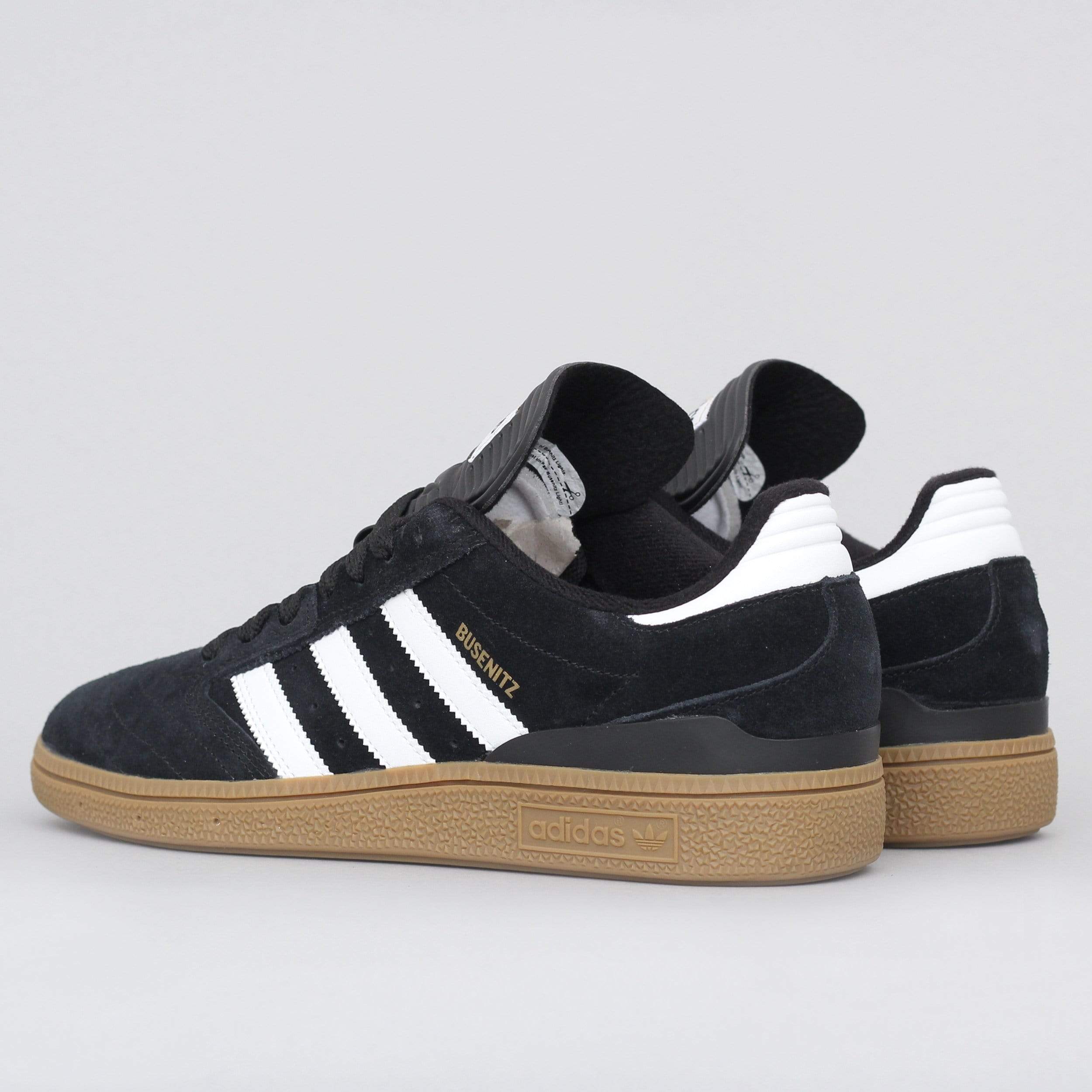 adidas Busenitz Shoes Black / Running White / Metallic Gold