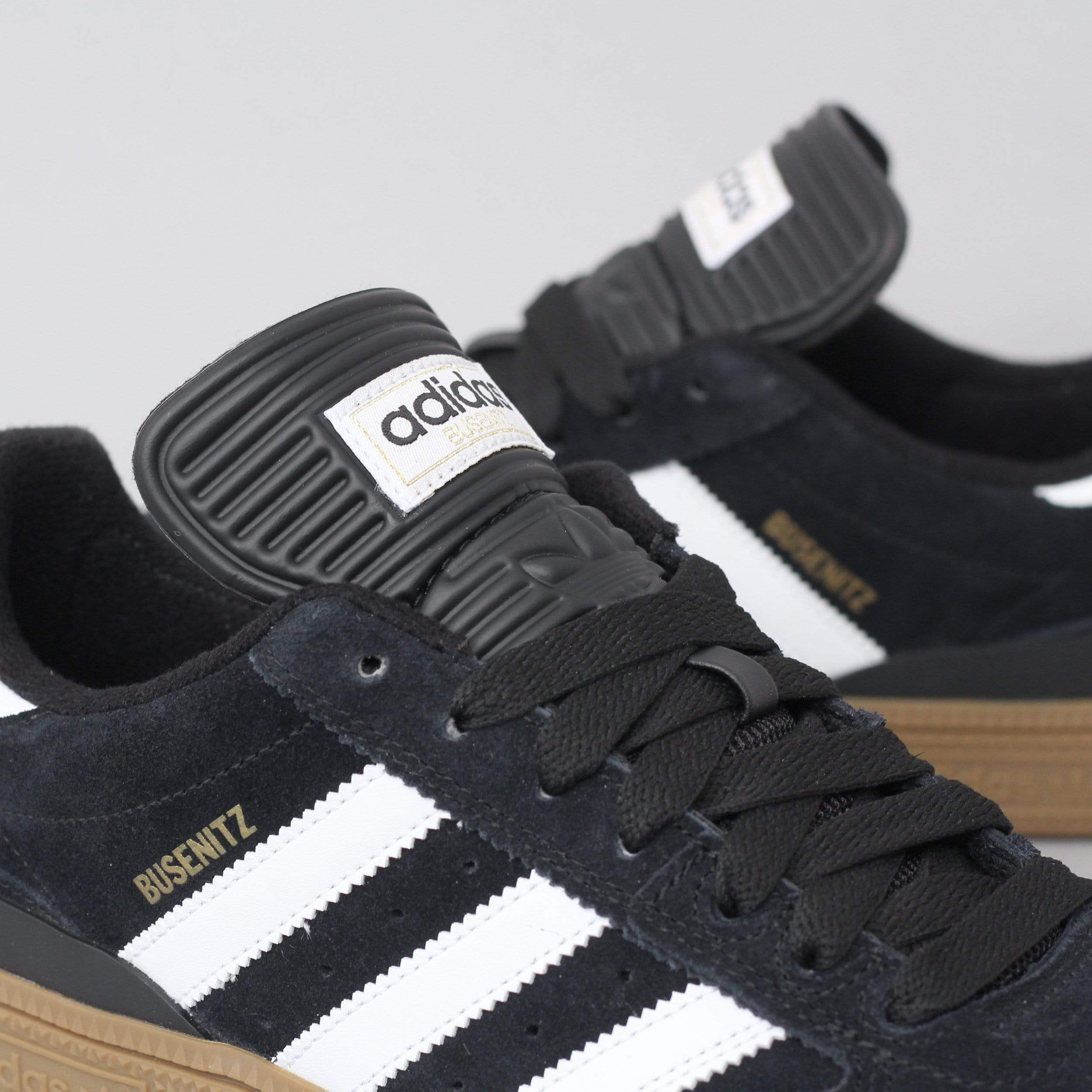 adidas Busenitz Shoes Black / Running White / Metallic Gold