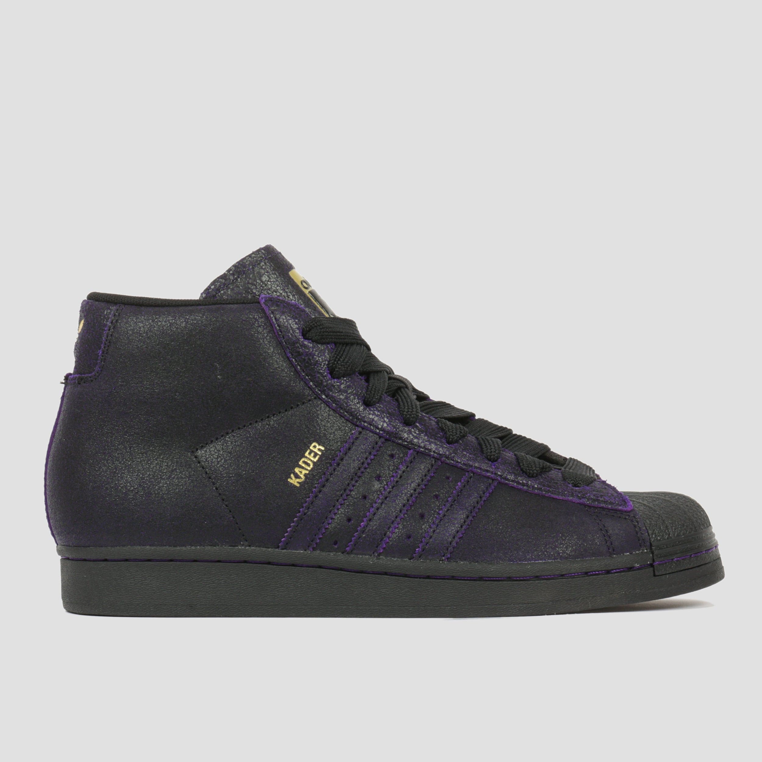adidas Kader Pro Model ADV Skate Shoes Core Black / Core Black / Dark Purple