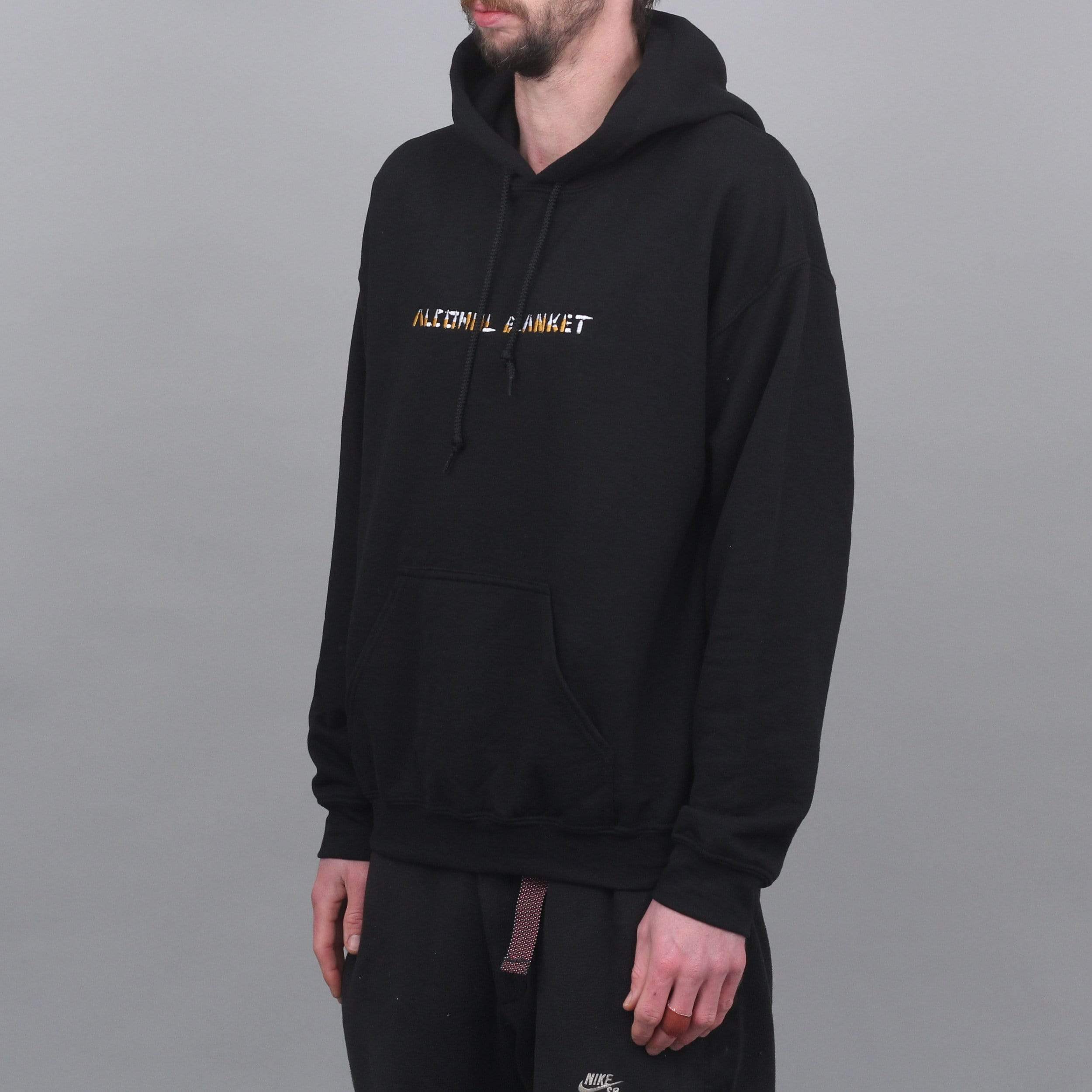 Alcohol Blanket Bottles Hood Black