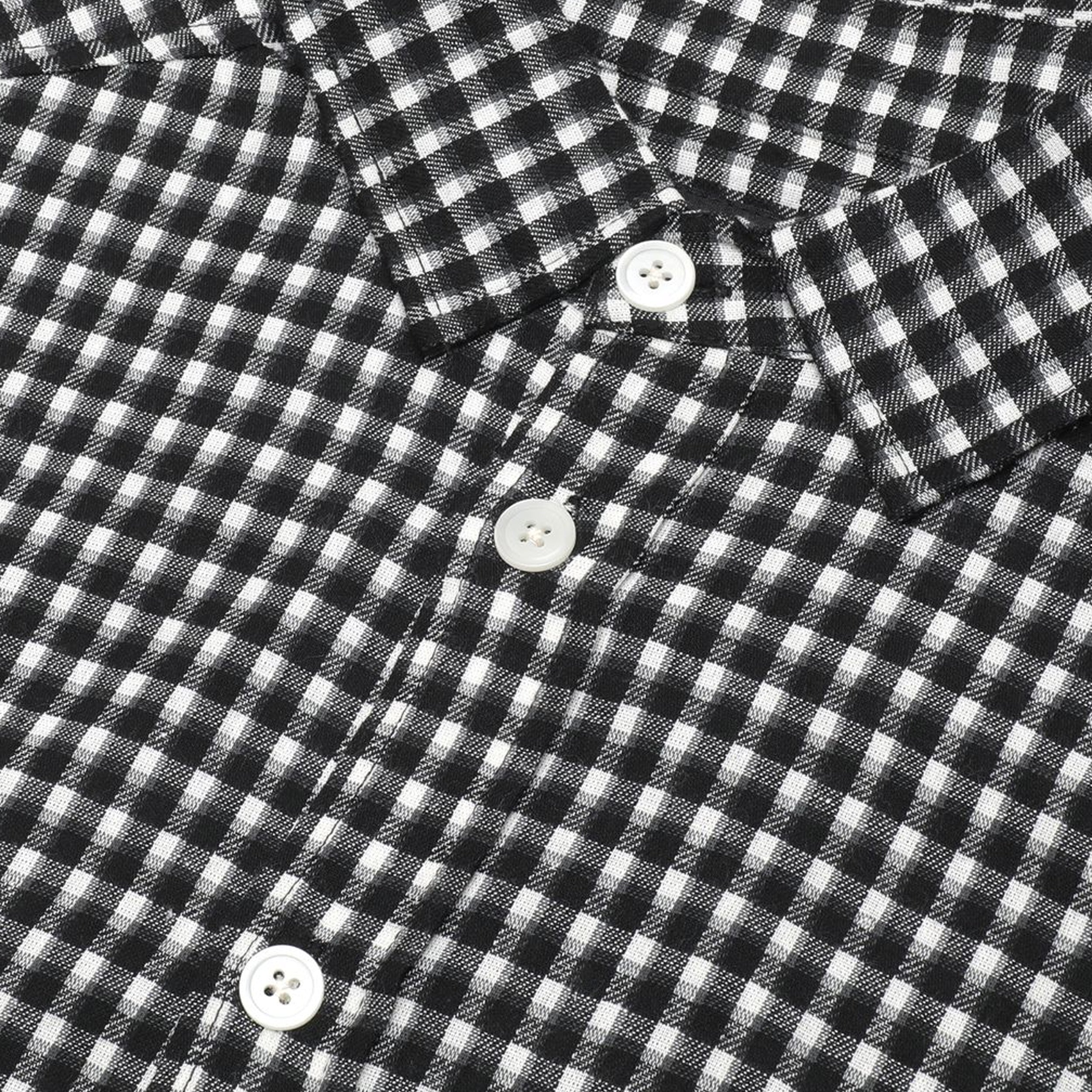 Passport Workers Check Shirt Longsleeve Black