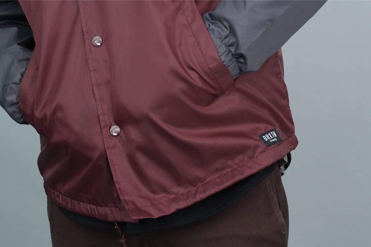 Brixton Hoover Jacket Burgundy / Charcoal