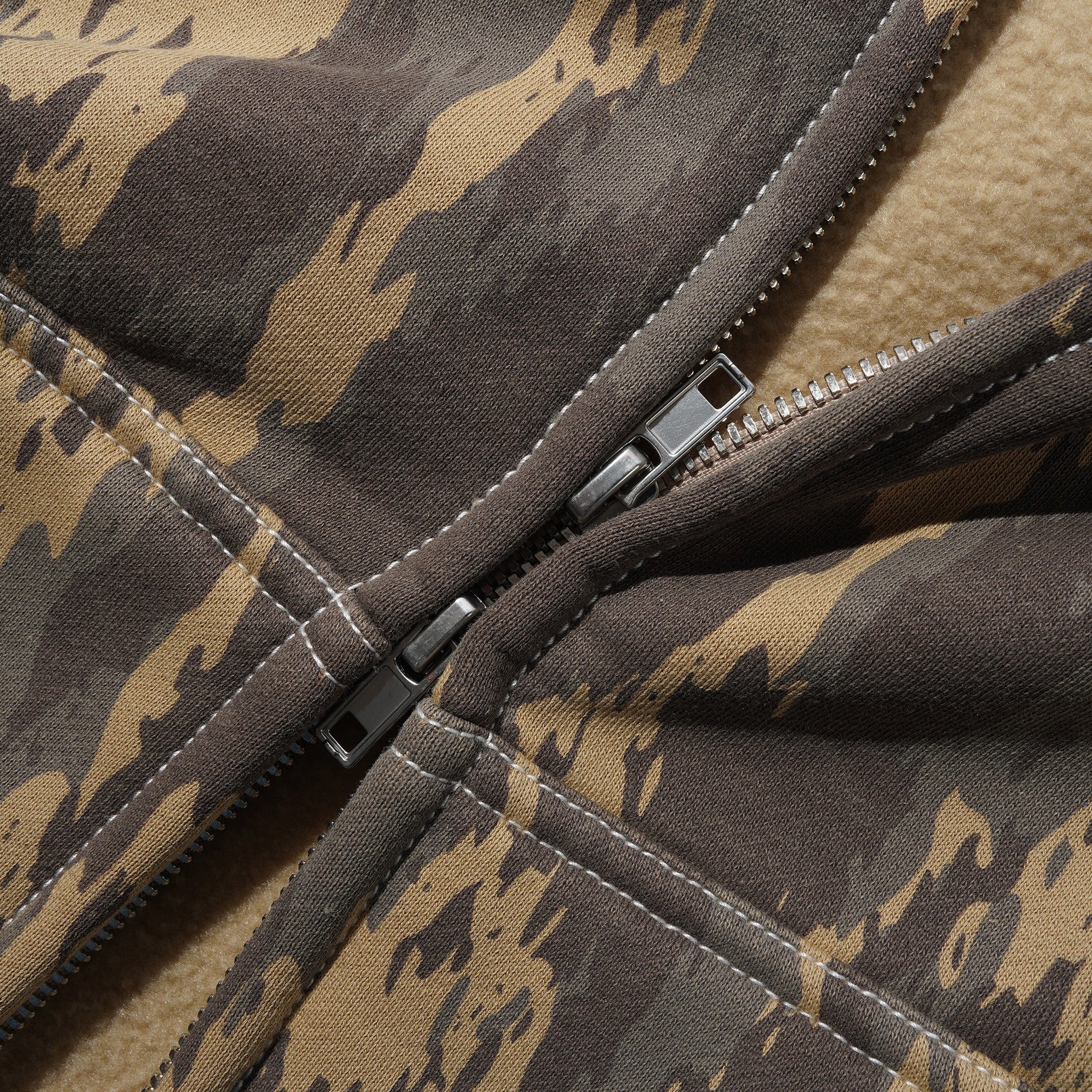 Butter Goods Blotch Zip-Thru Hood Washed Camo