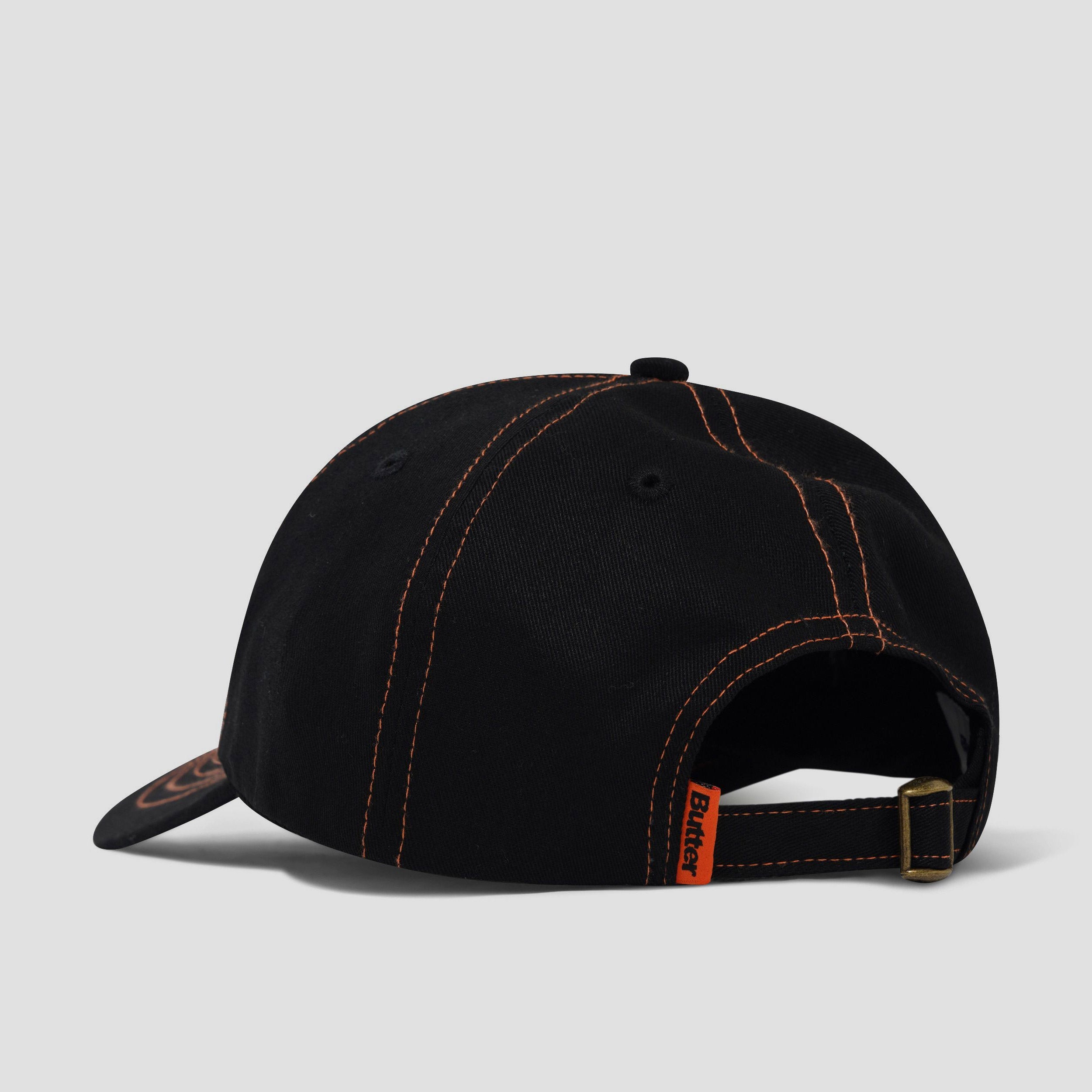 Butter Goods Reptile 6 Panel Cap Black