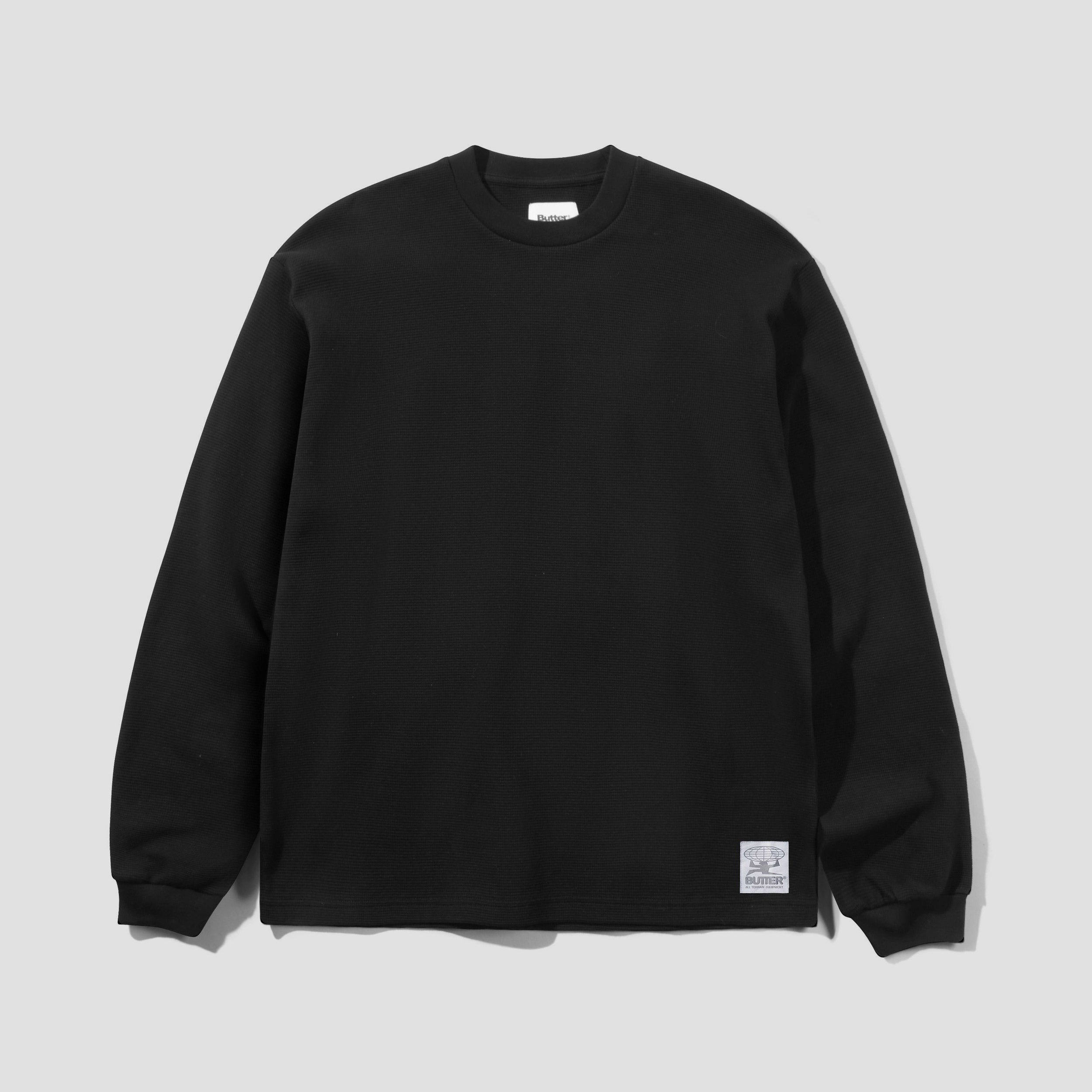 Butter Goods Waffle Longsleeve Top Black